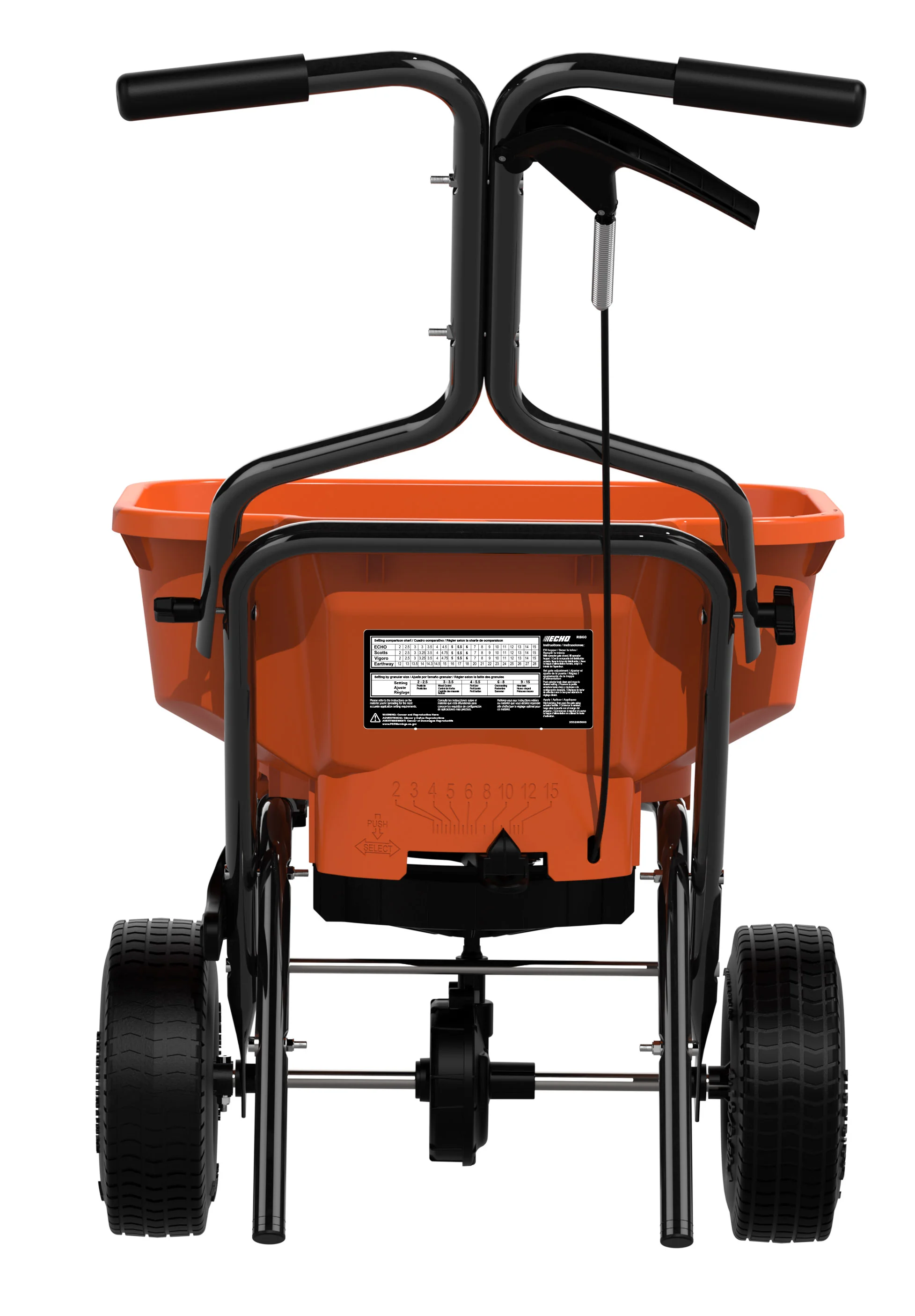 Echo Broadcast Spreader RB-60 Echo Rb Series Spreader Rb 60 Back View product image