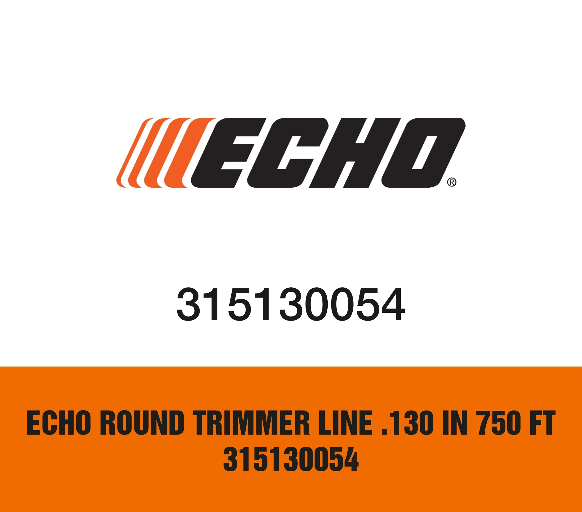 Echo Round Trimmer Line .130 in 750 ft 315130054