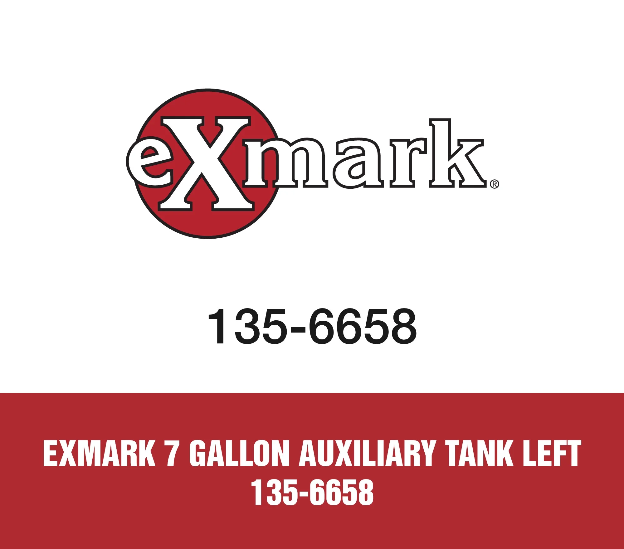 Exmark 7 Gallon Auxiliary Tank Left 135-6658