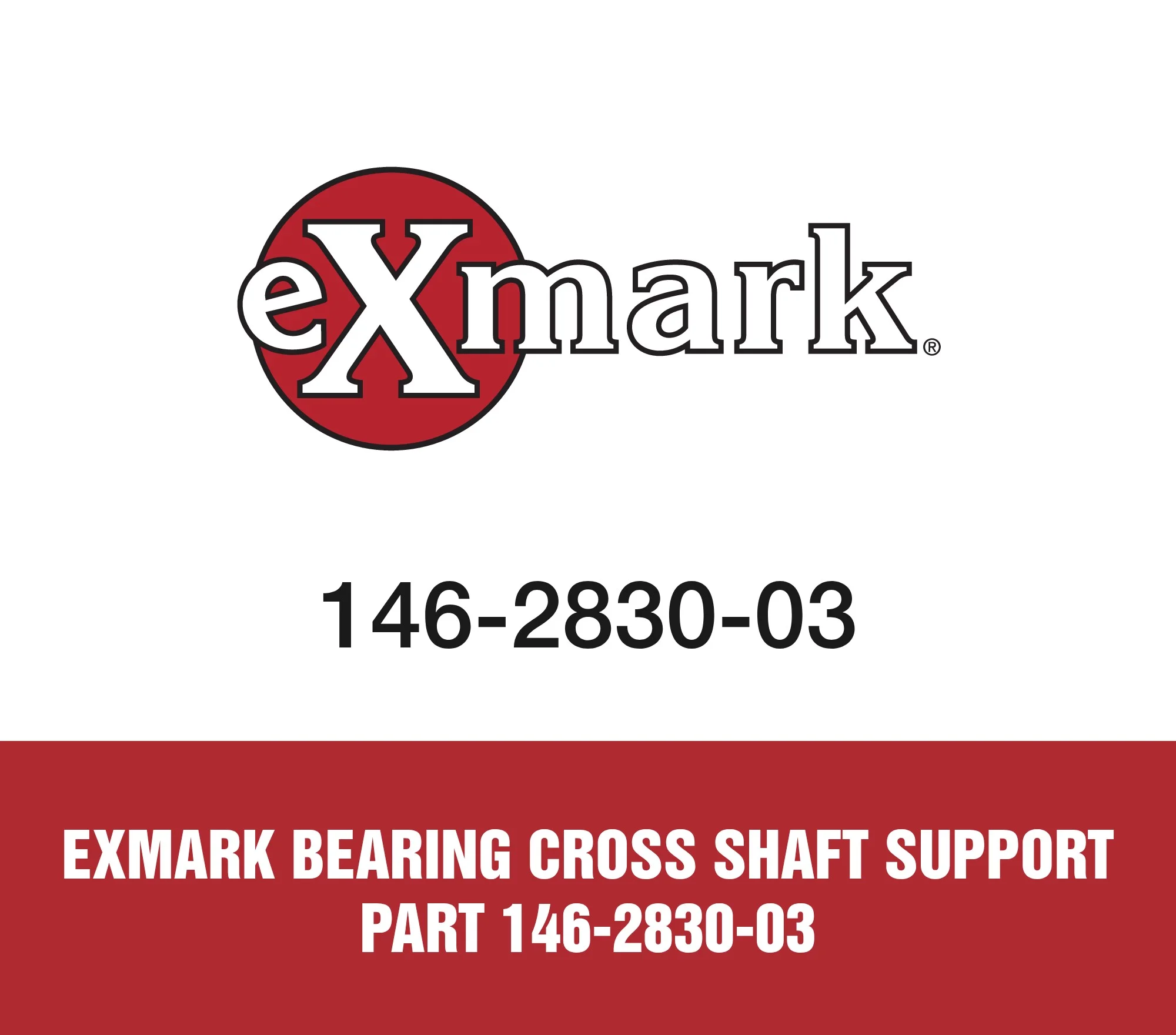 Exmark Bearing Cross Shaft Support Part 146-2830-03
