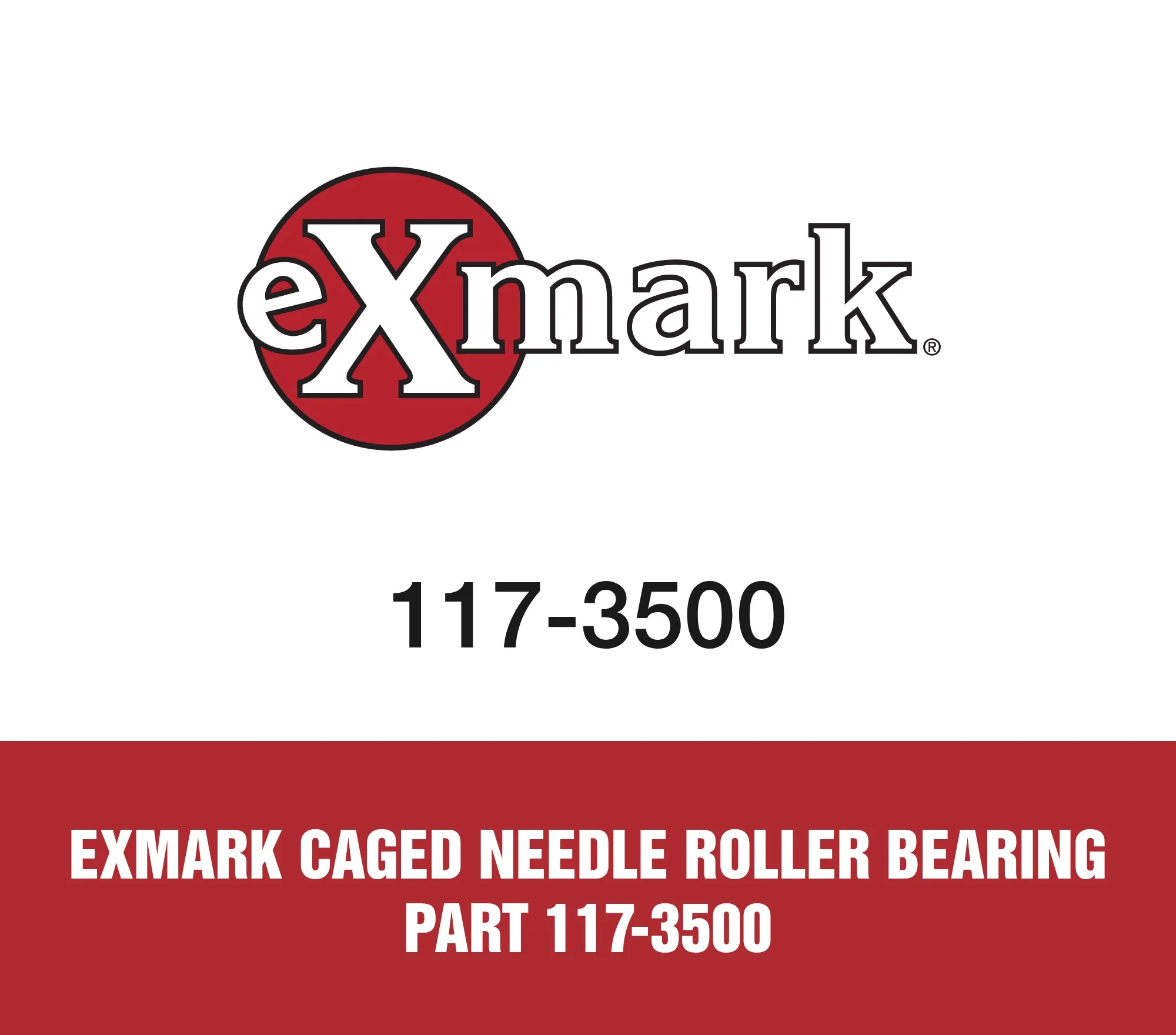 Exmark Caged Needle Roller Bearing Part 117-3500