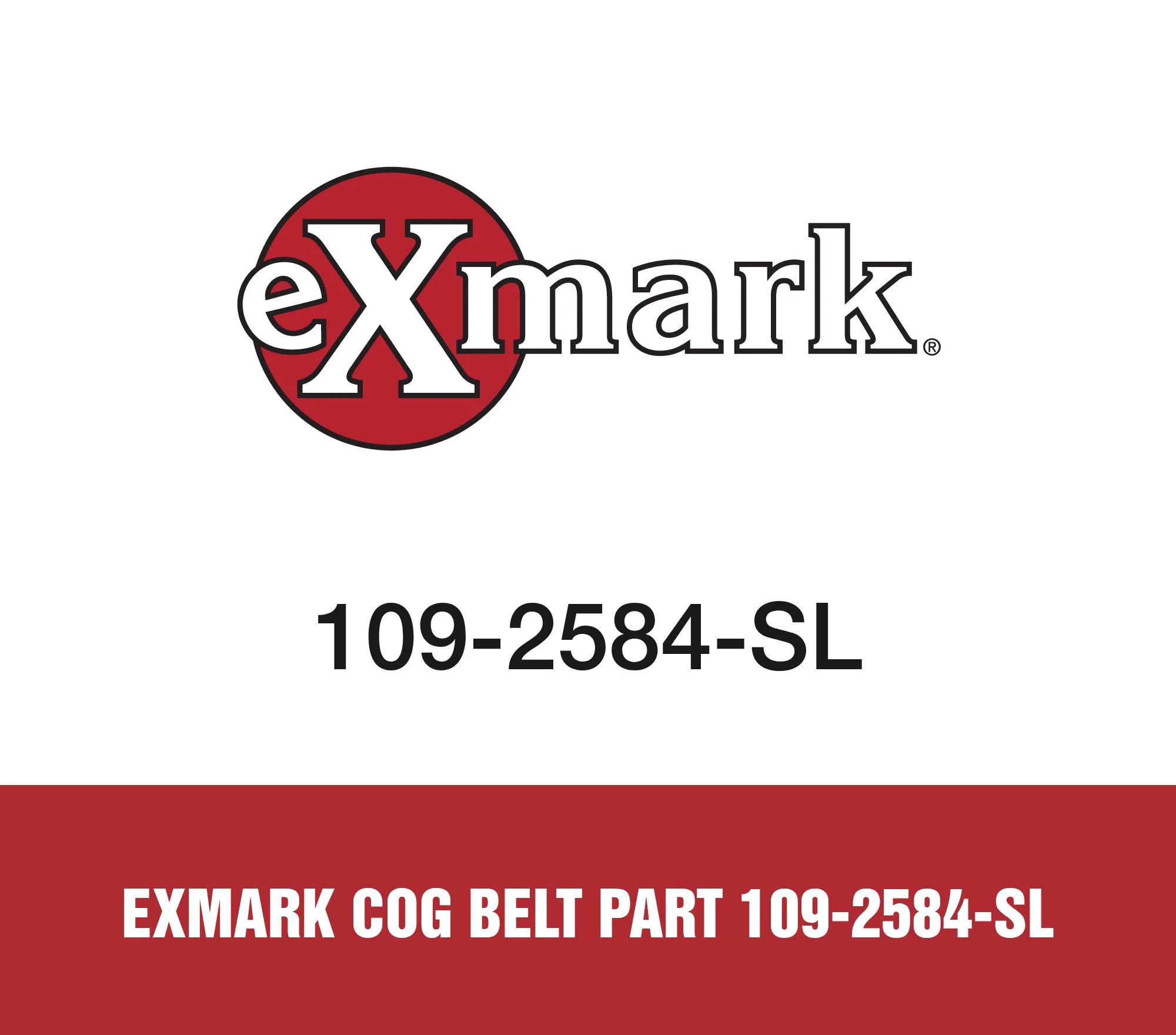 Exmark Cog Belt Part 109-2584-SL