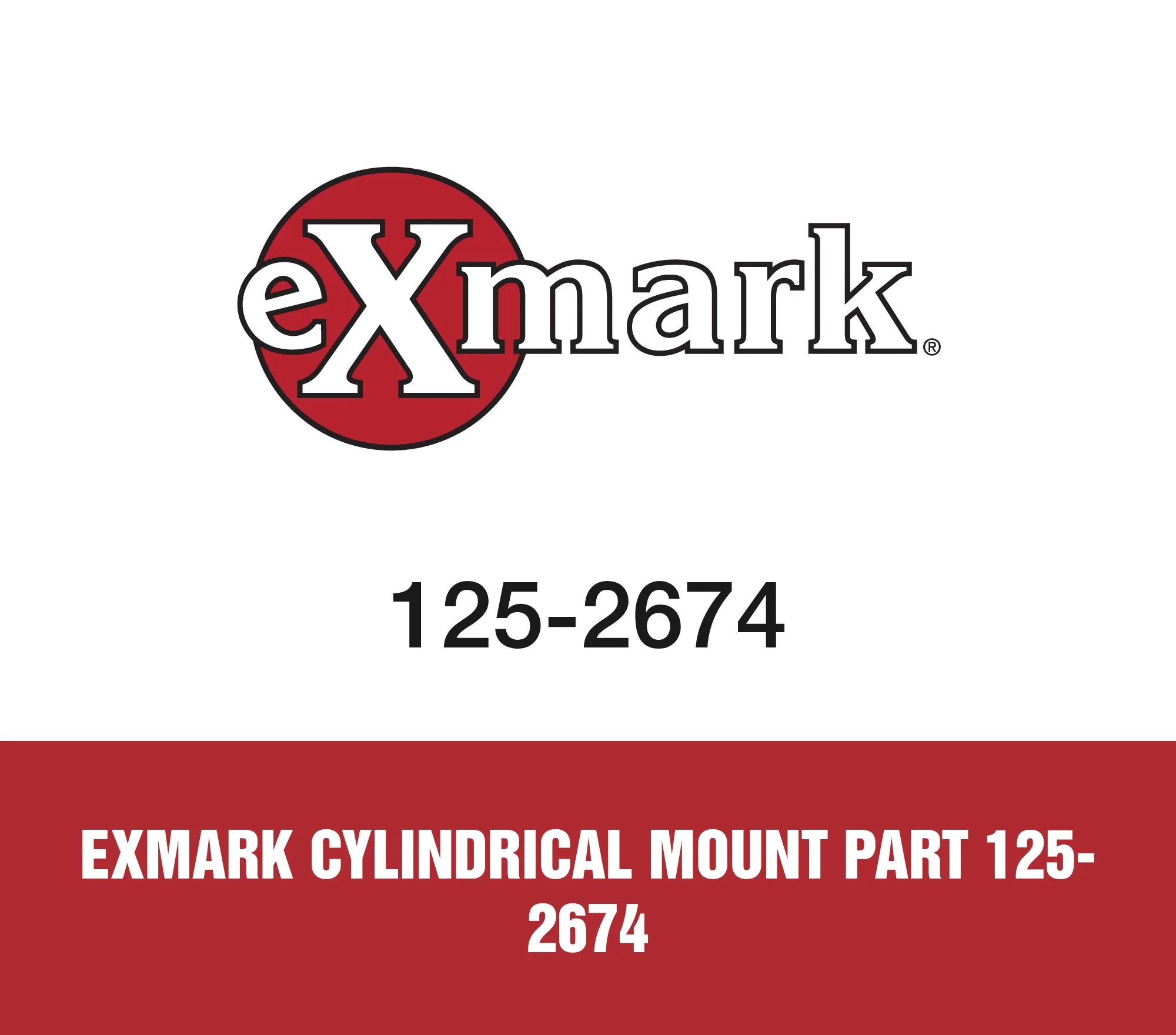 Exmark Cylindrical Mount Part 125-2674