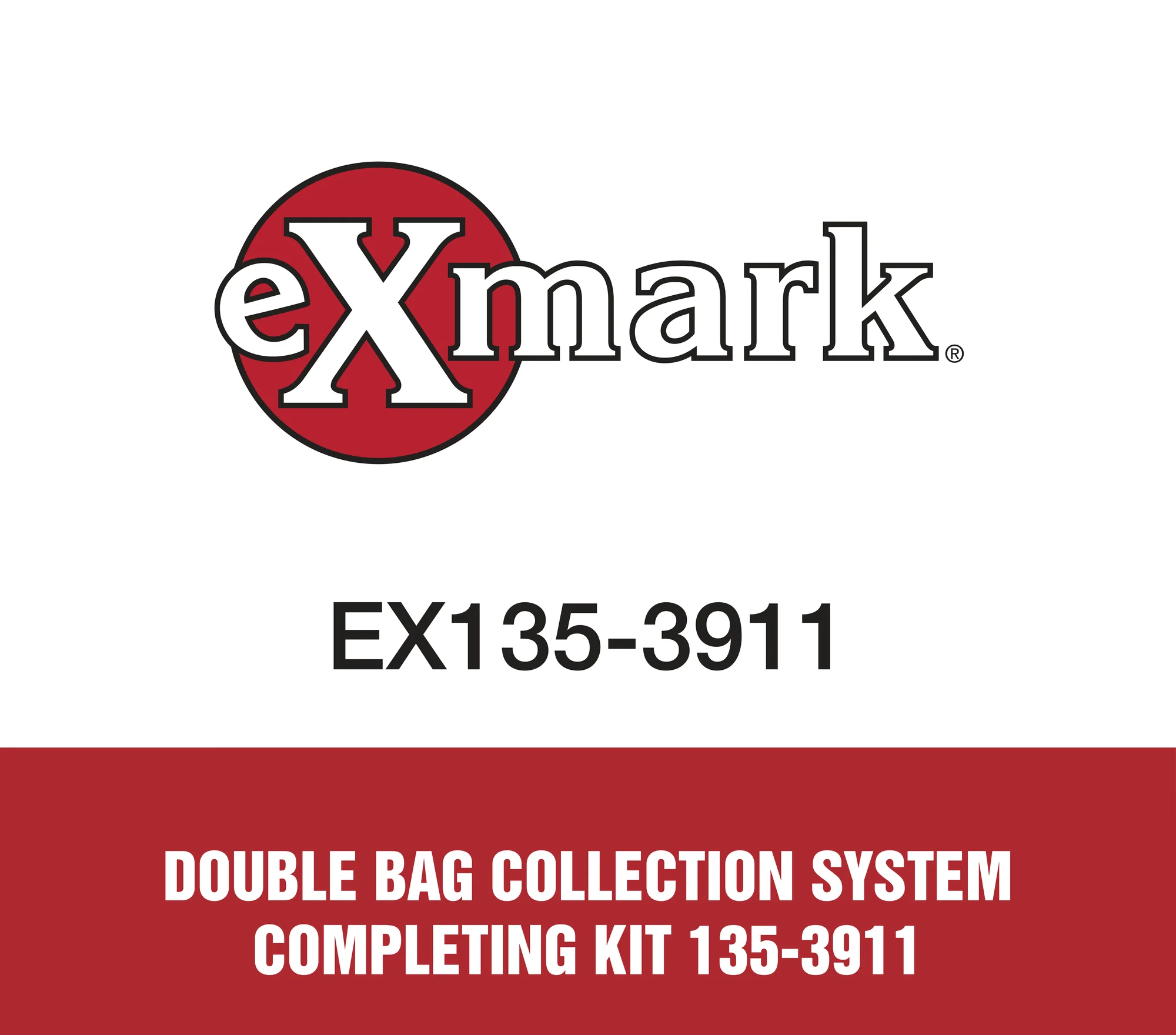 Exmark Double Bag Collection System Completing Kit 135-3911