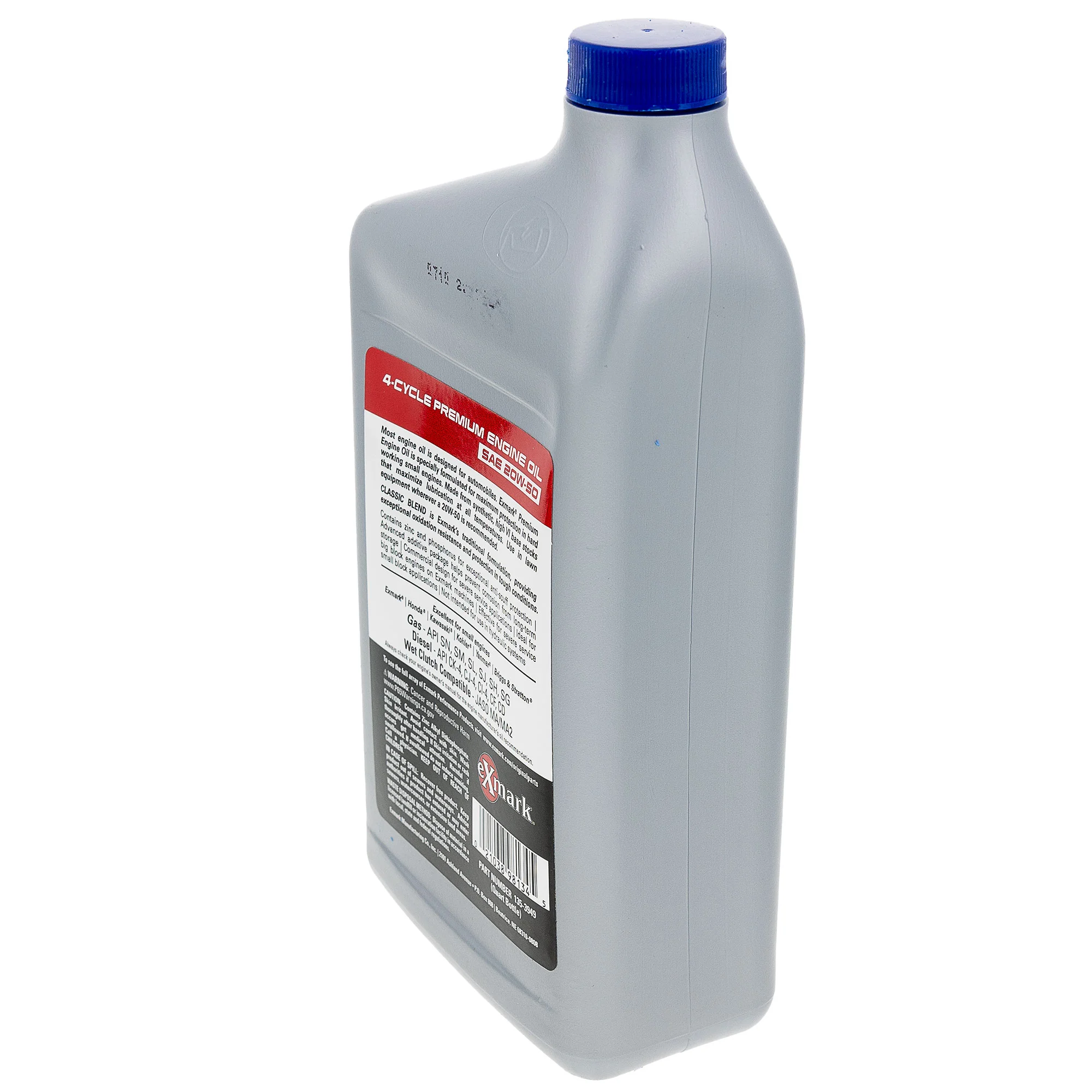 Exmark Full Synthetic Engine Oil 20W-50 1 Quart Bottle Part 135-3949