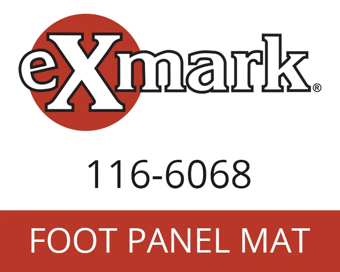 Exmark Foot Panel Mat 116-6068 Exmark foot panel mat outdoor power equipment accessory