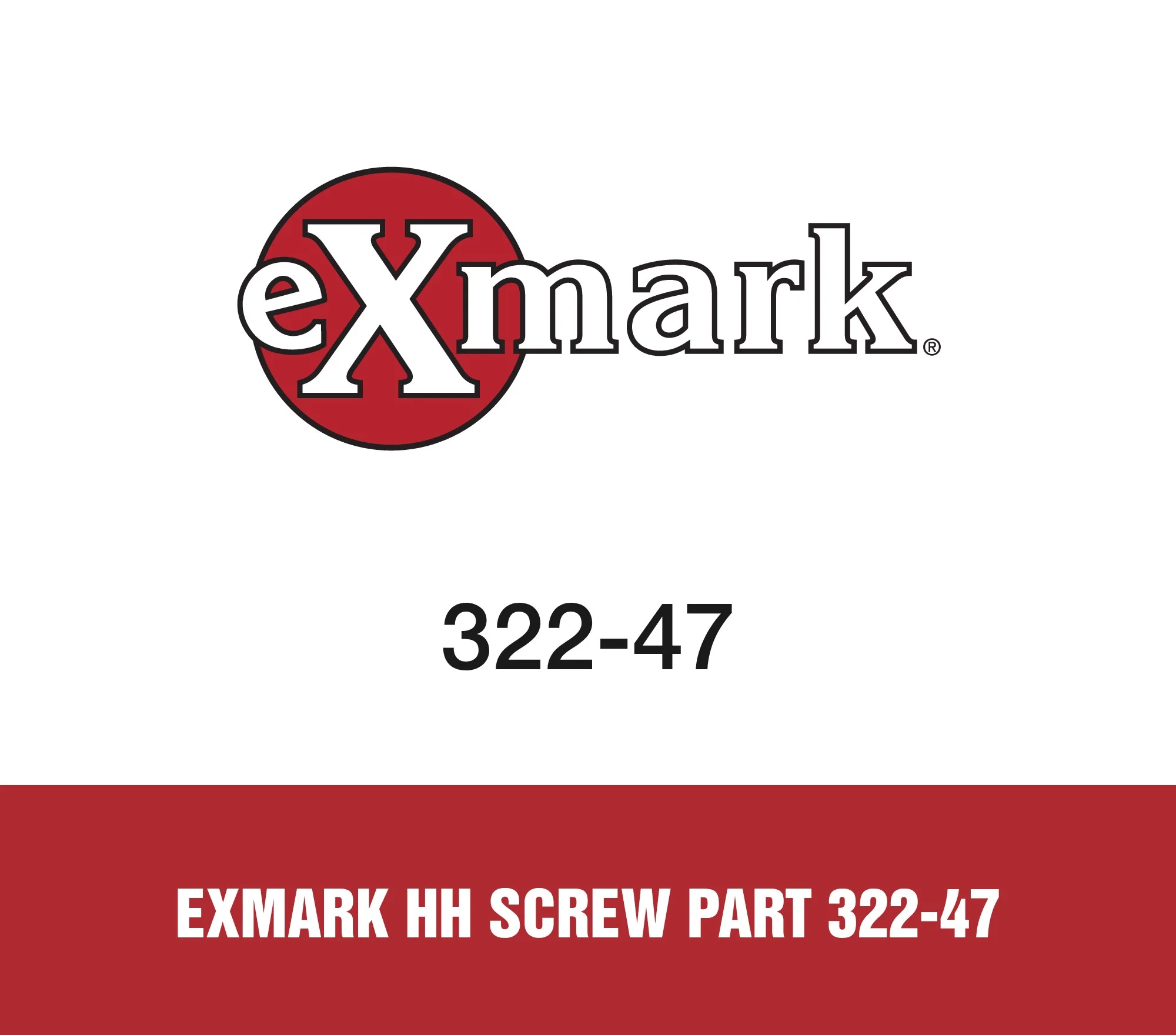 Exmark Hh Screw Part 322-47