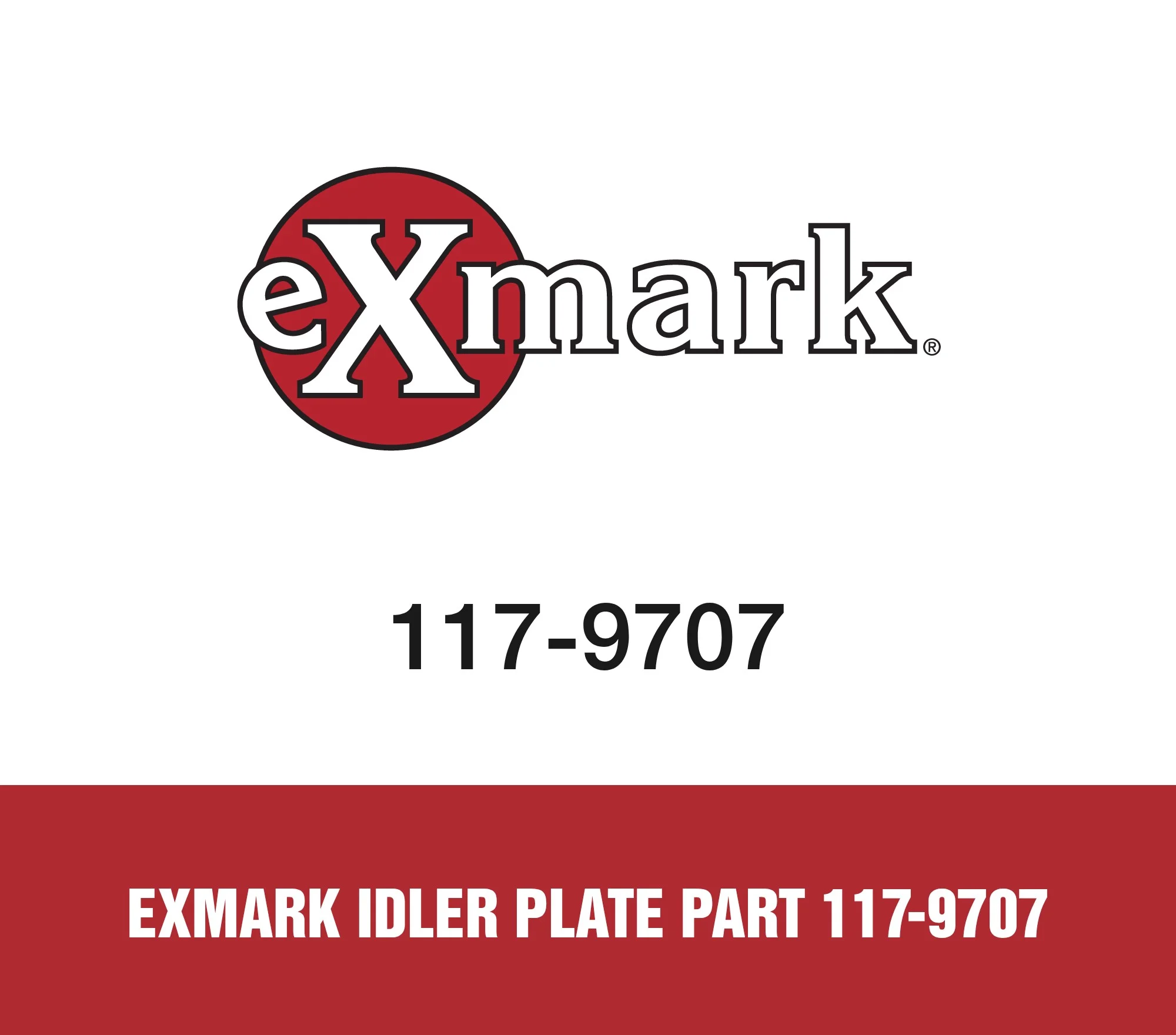 Exmark Idler Plate Part 117-9707