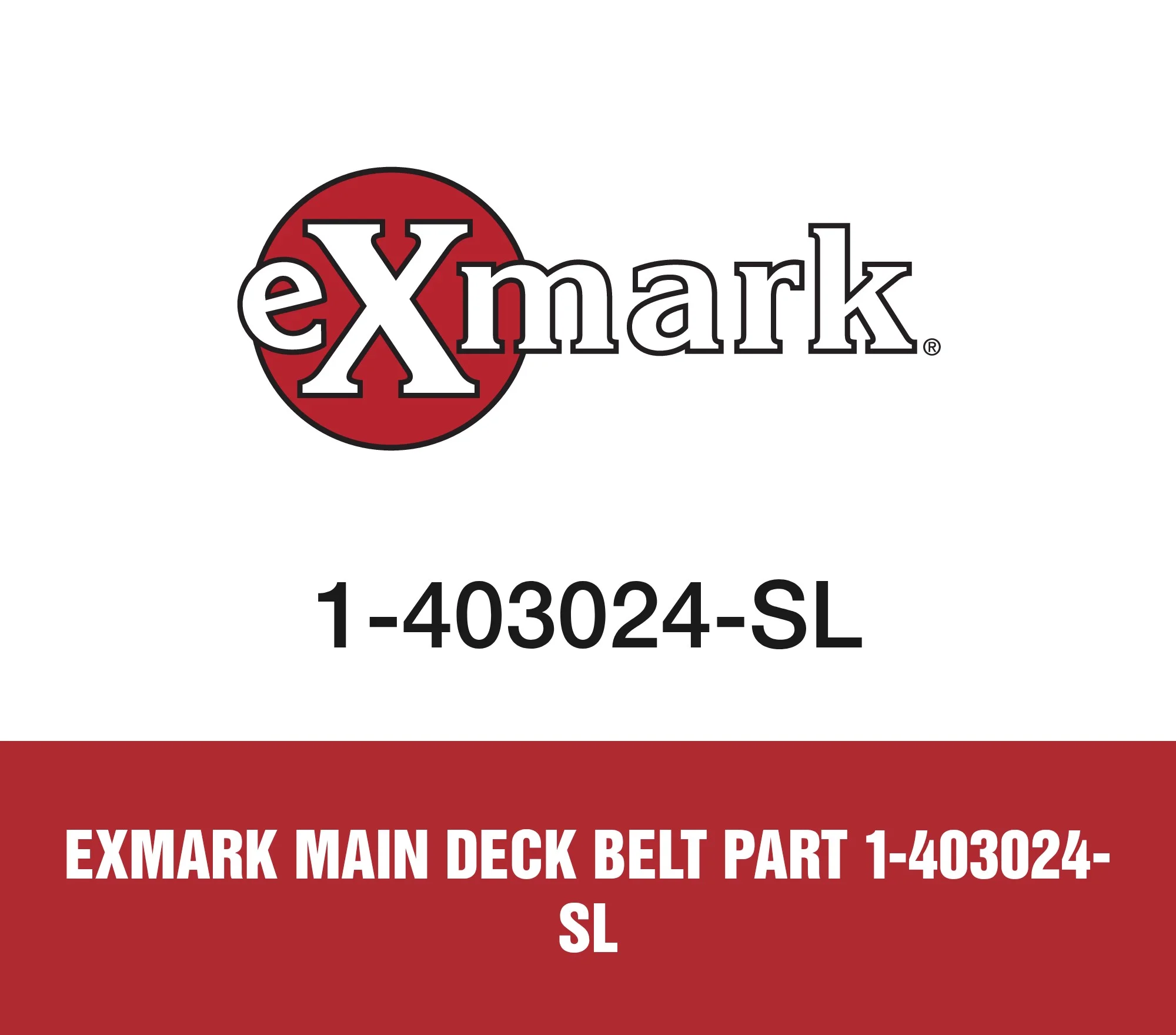 Exmark Main Deck Belt Part 1-403024-SL