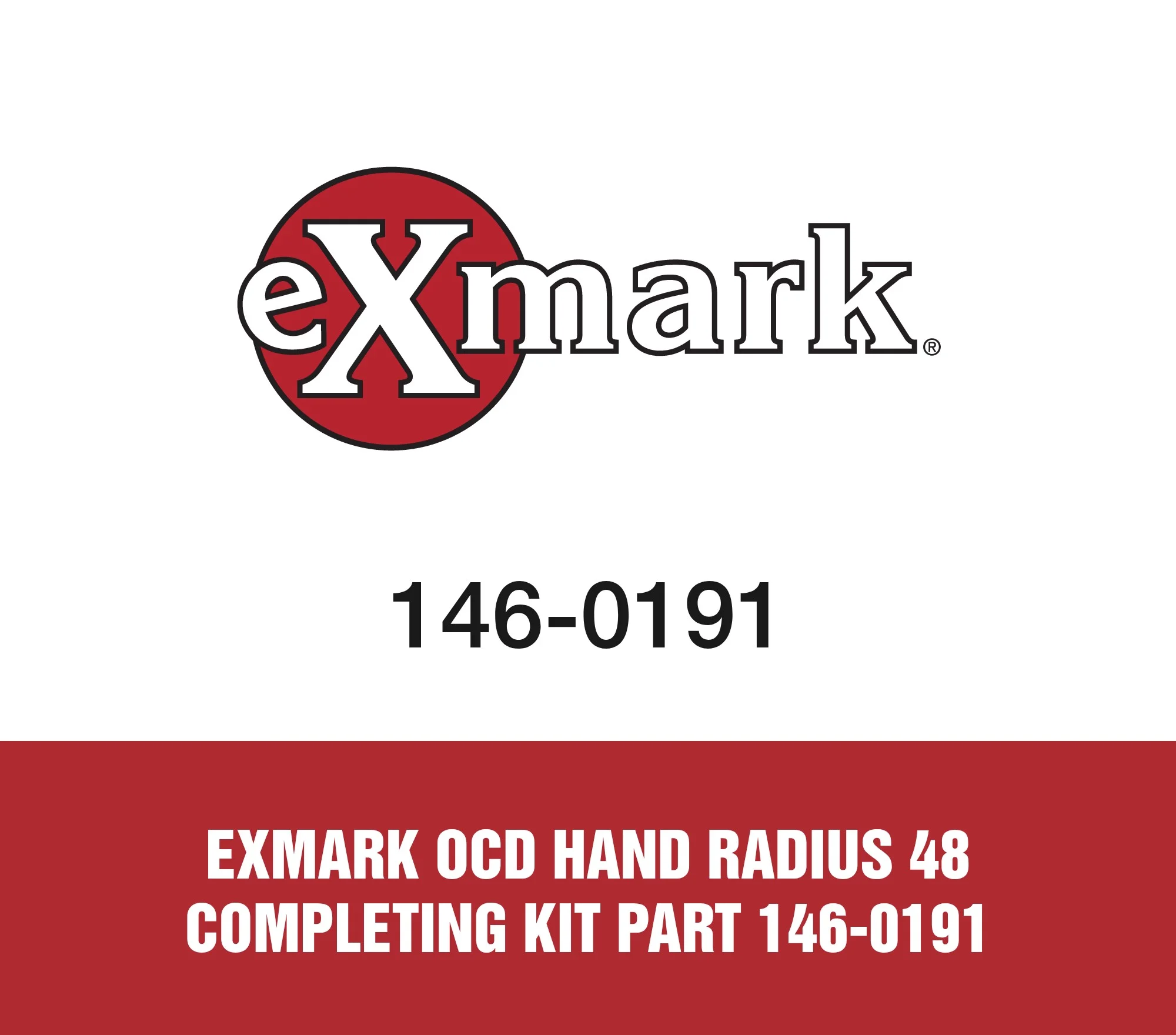 Exmark Ocd Hand Radius 48 Completing Kit Part 146-0191