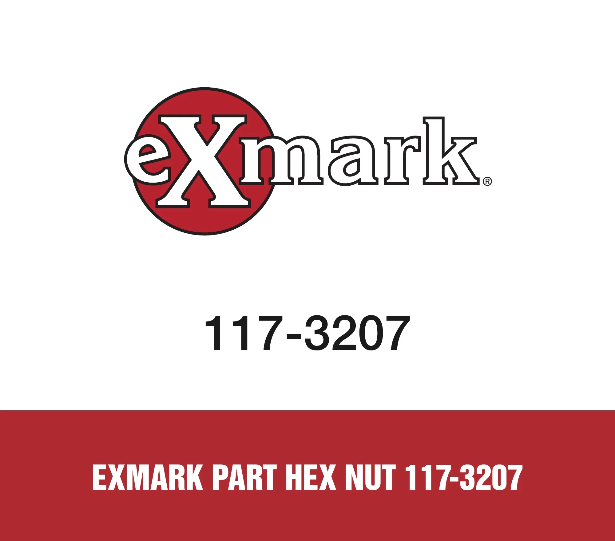 Exmark Part Hex Nut 117-3207