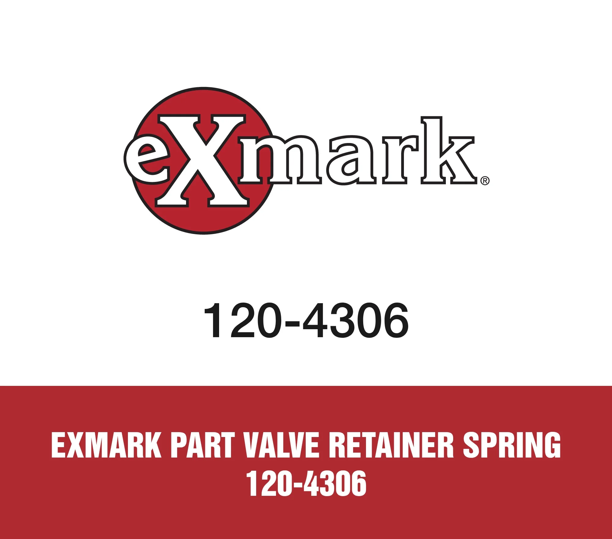 Exmark Part Valve Retainer Spring 120-4306