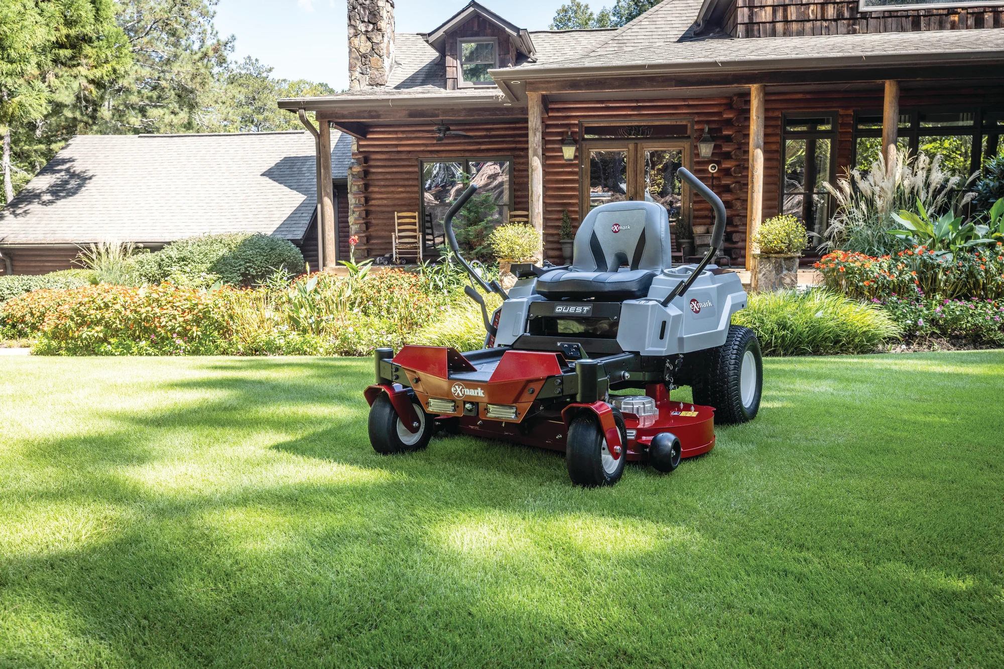 Exmark Quest V Series Zero Turn Riders Fully Electric Zero Turn Platform feature image