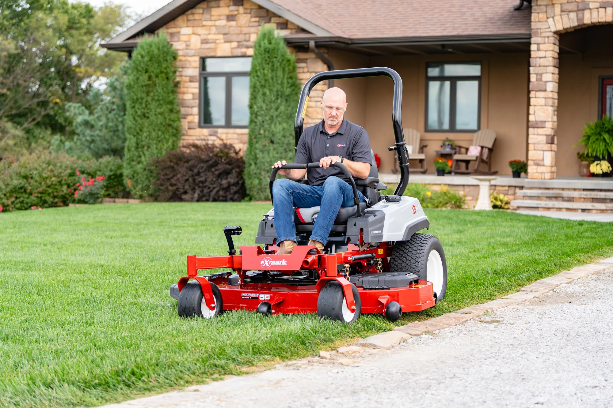 Exmark Radius X Series Zero Turn Riders Reinforced Fabricated Deck feature image