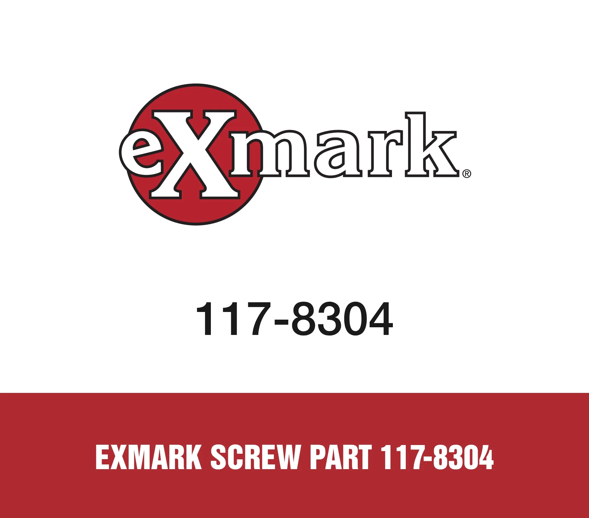 Exmark Screw Part 117-8304