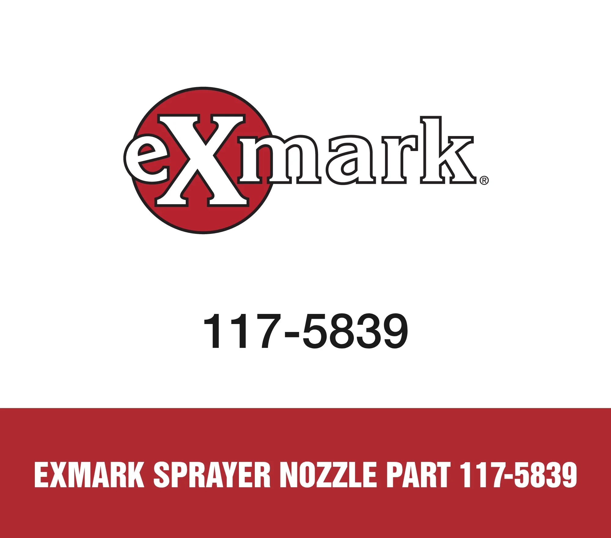 Exmark Sprayer Nozzle Part 117-5839