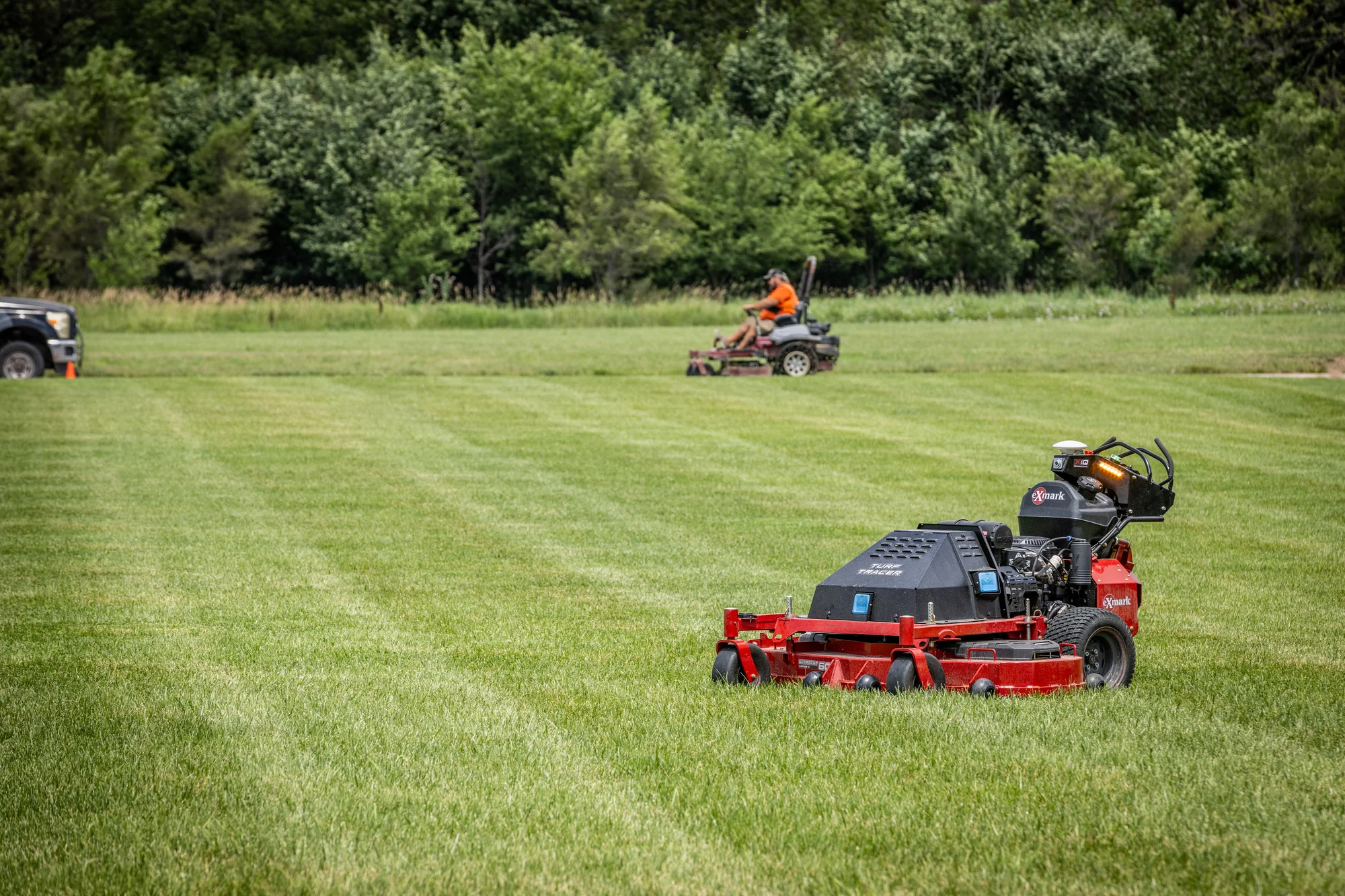 Exmark Turf Tracer Autonomous Series Walk Behind Mowers Autonomous Mowing Capability feature image