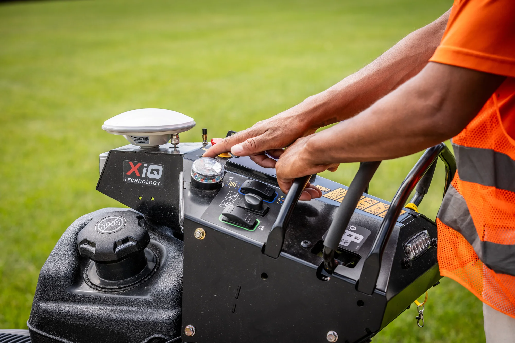 Exmark Turf Tracer Autonomous Series Walk Behind Mowers Attachment And Accessory Support feature image