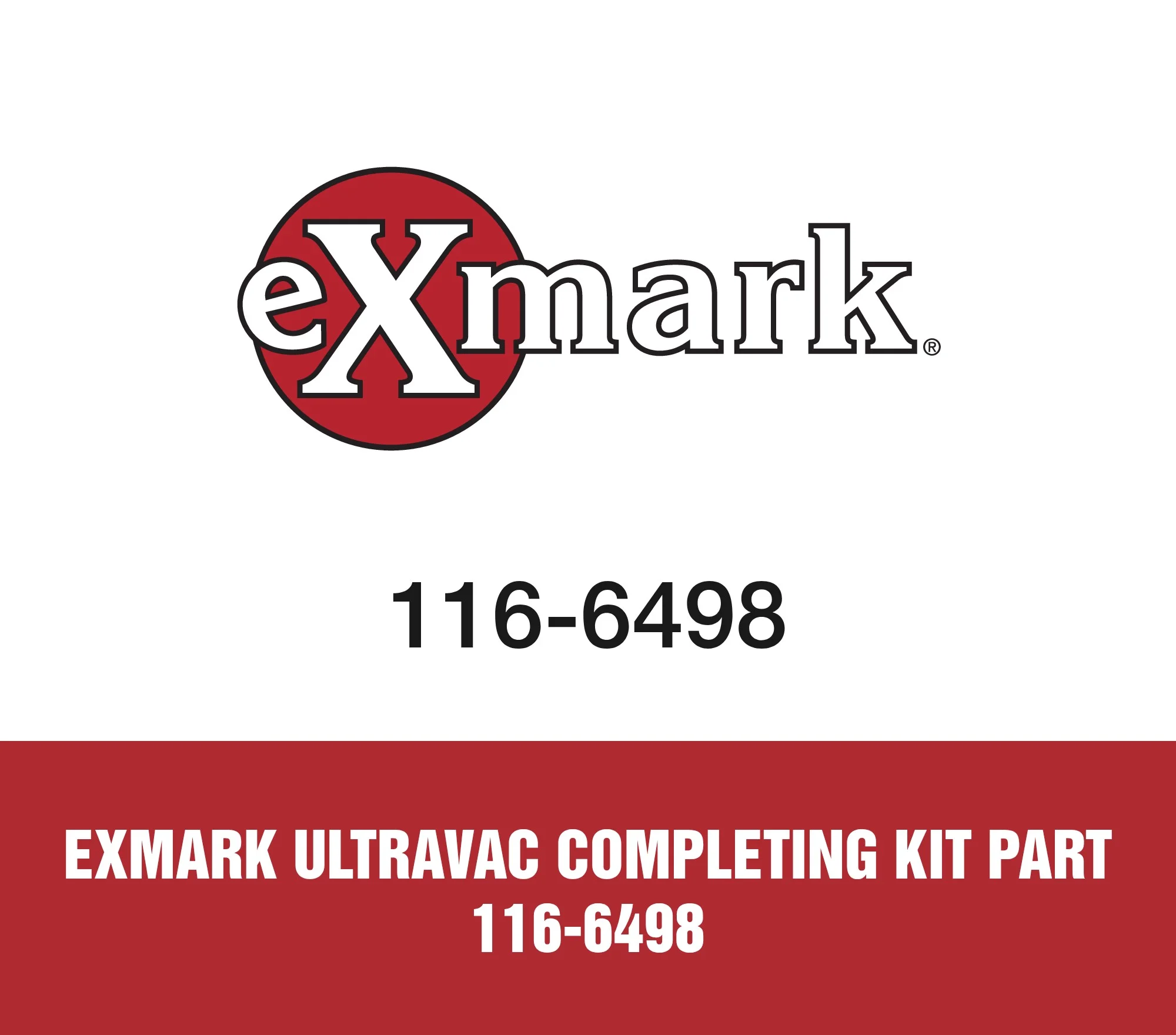 Exmark UltraVac Completing Kit Part 116-6498