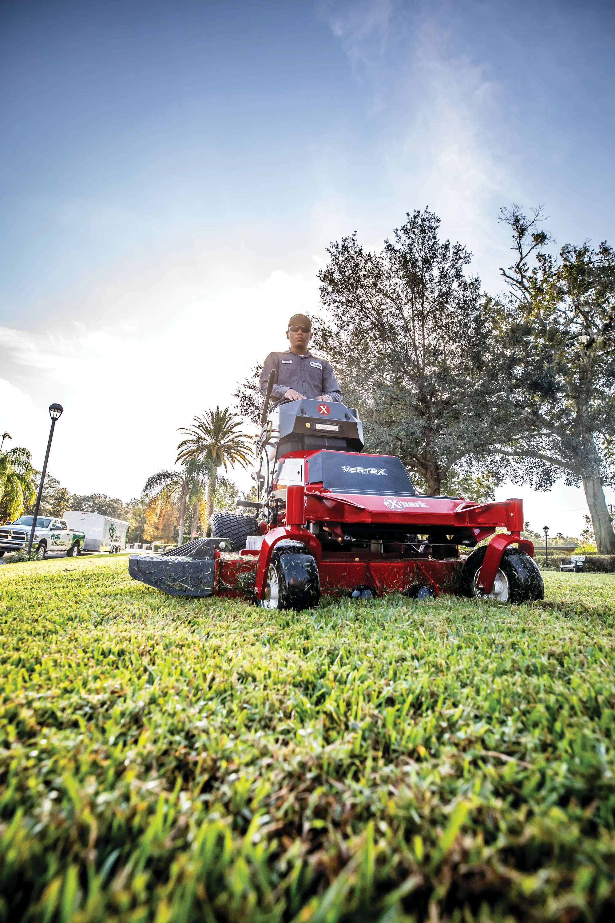 Exmark Vertex V Series Stand On Mower Fully Electric Stand On Powertrain feature image