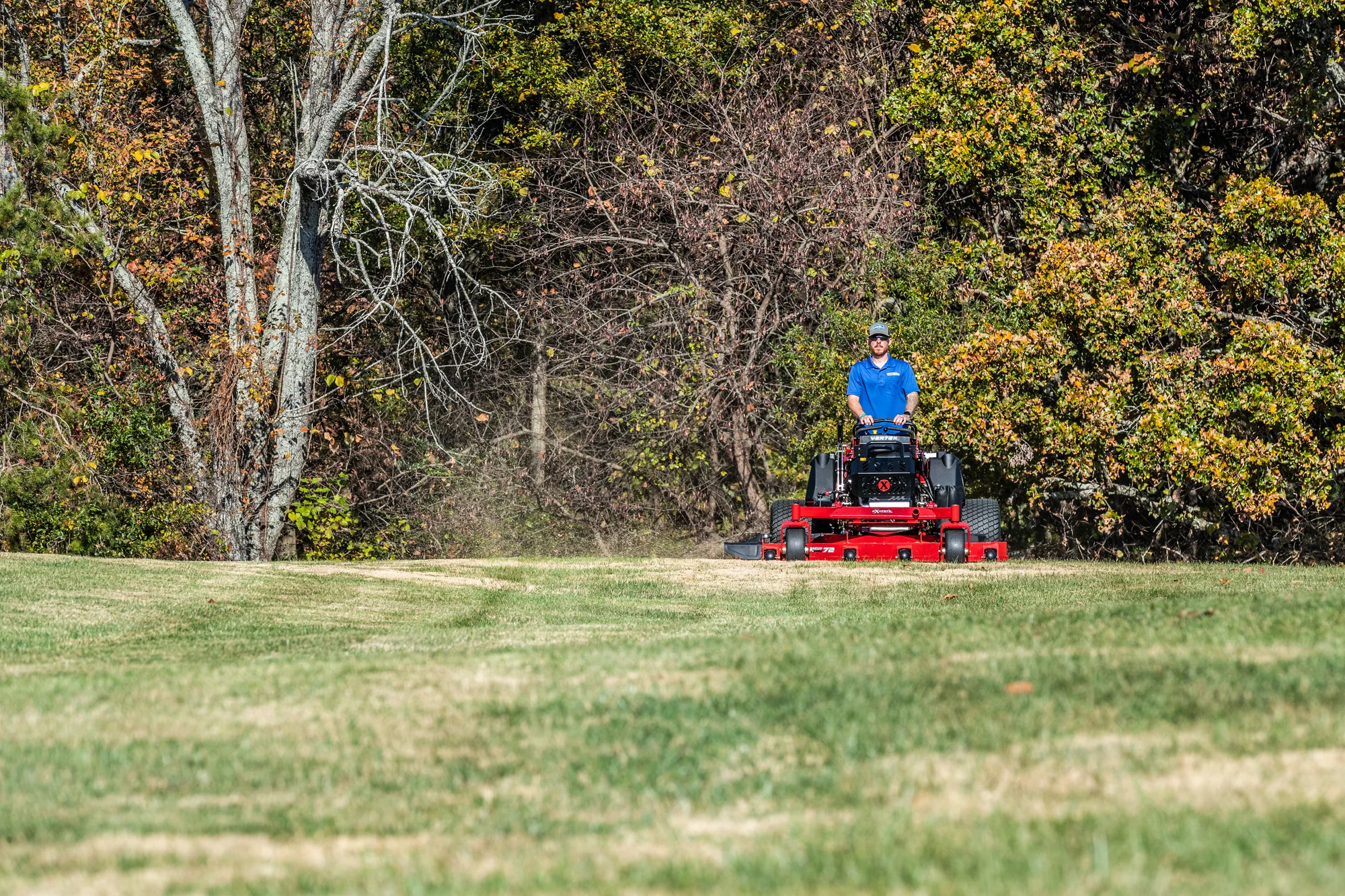 Exmark Vertex X Series Stand-On Lawn Mower VXX999EKA72600 Exmark Vertex X Series Stand On Lawn Mower Vxx999Eka72600 Landscaper Mowing Property Distant product image