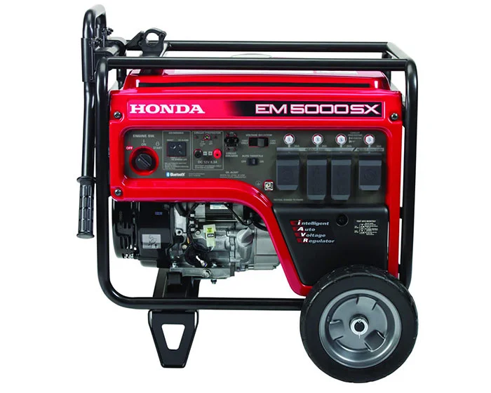 Honda Generator EM5000SX with CO-MINDER Honda Em Co Minder Series Generator Em5000X3An Side View product image