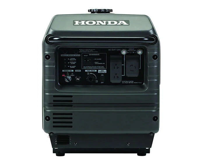 Honda Generator EU3000iS with CO-MINDER Honda Eu Co Minder Series Generator Eu3000S1An Back View product image