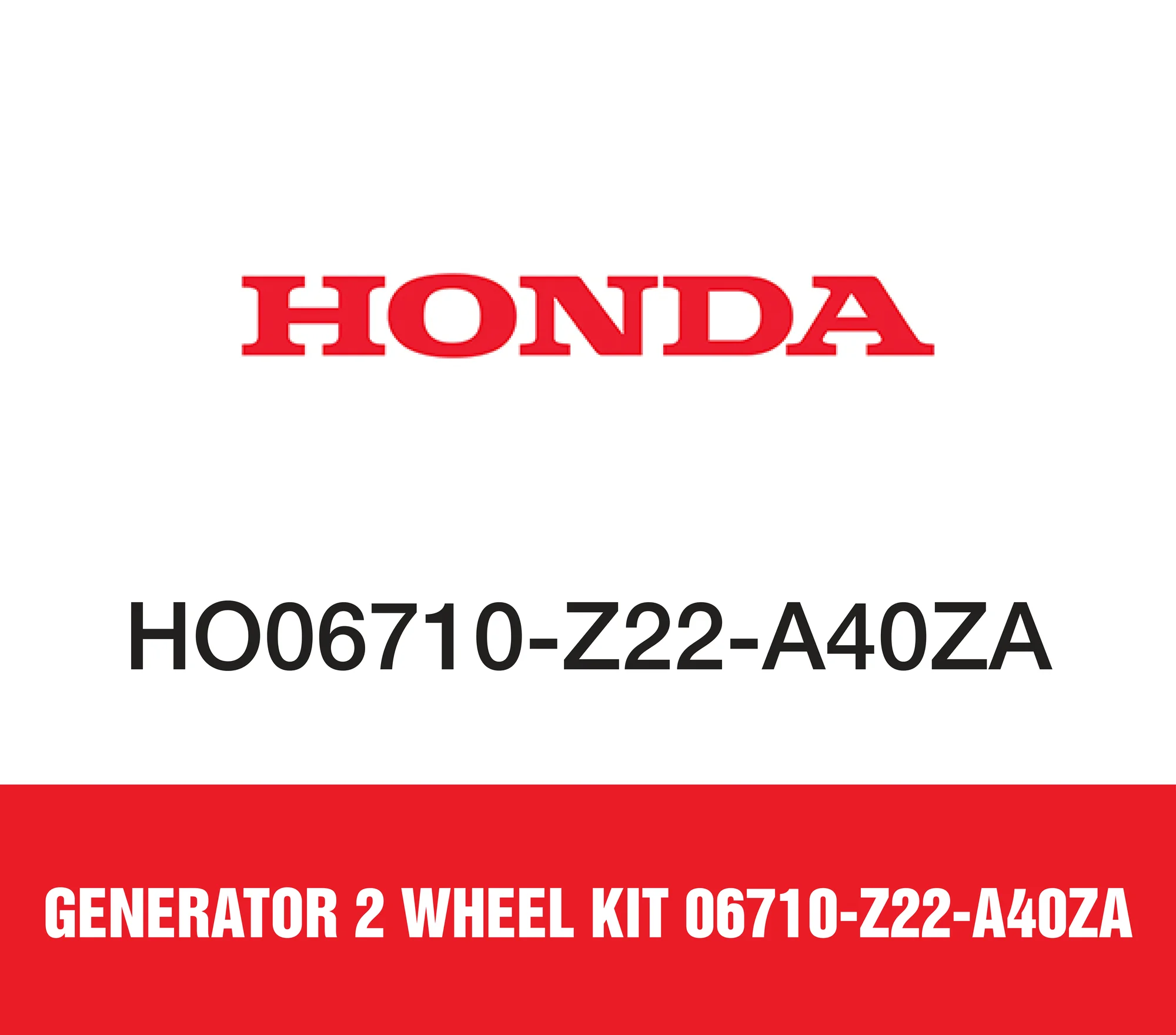 Honda Generator 2 Wheel Kit 06710-Z22-A40ZA