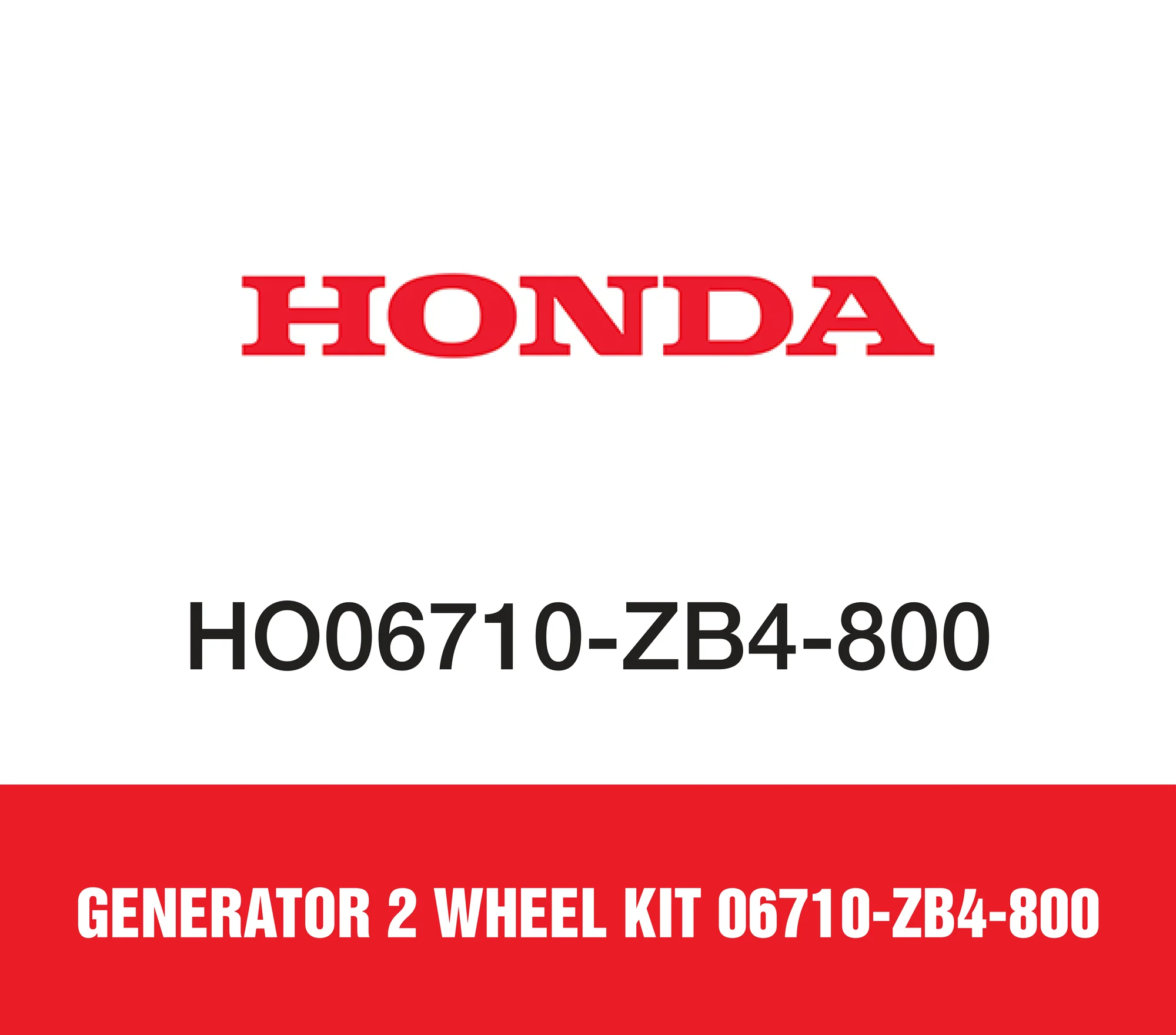 Honda Generator 2 Wheel Kit 06710-ZB4-800