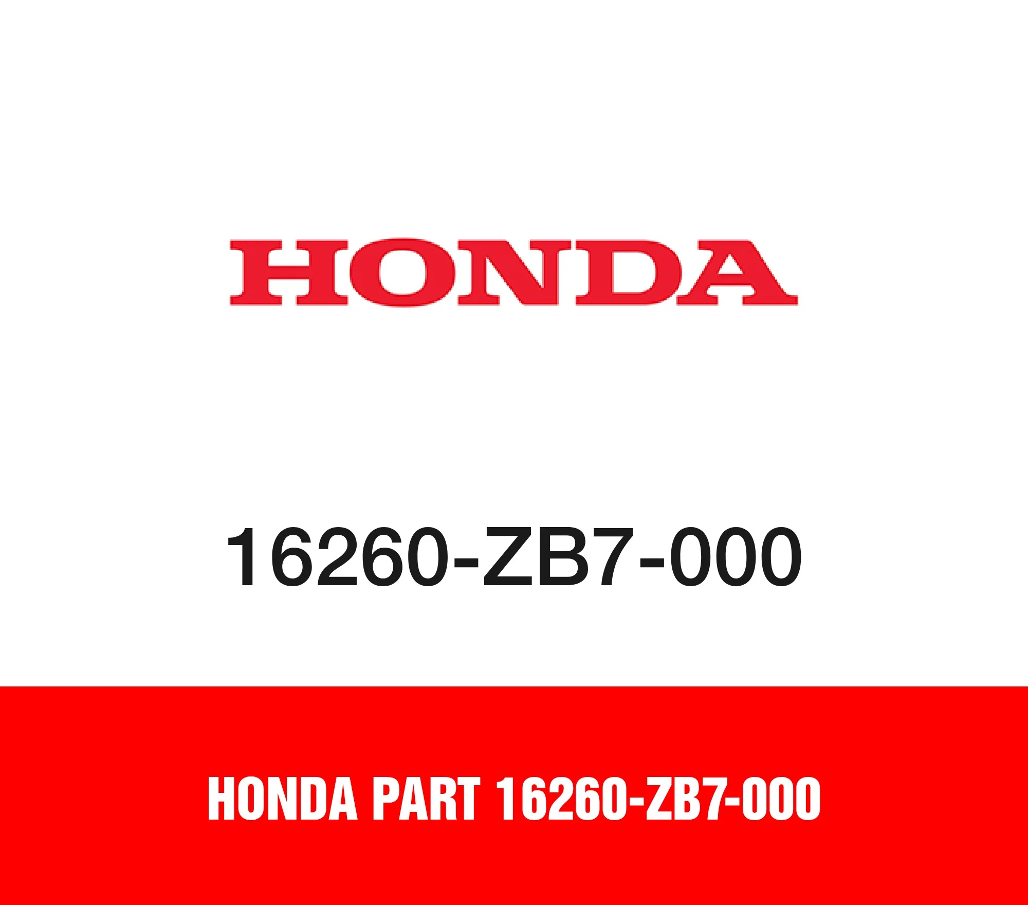 Honda Part 16260-ZB7-000