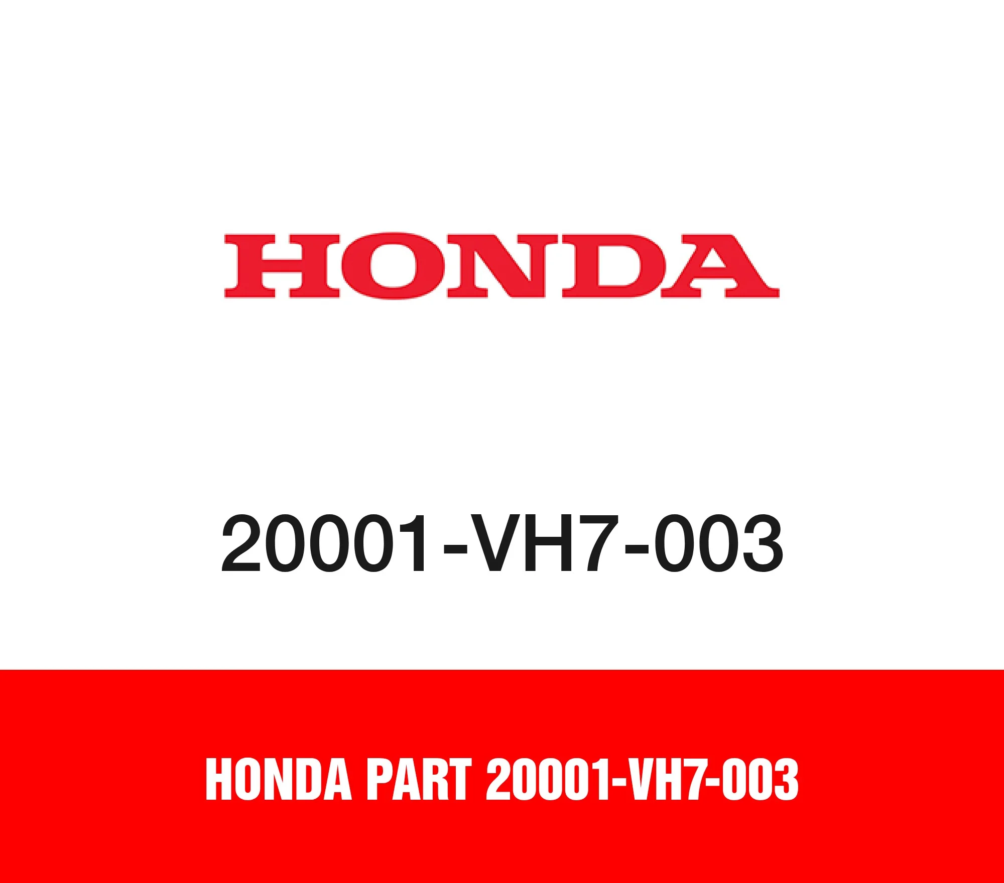 Honda Part 20001-VH7-003