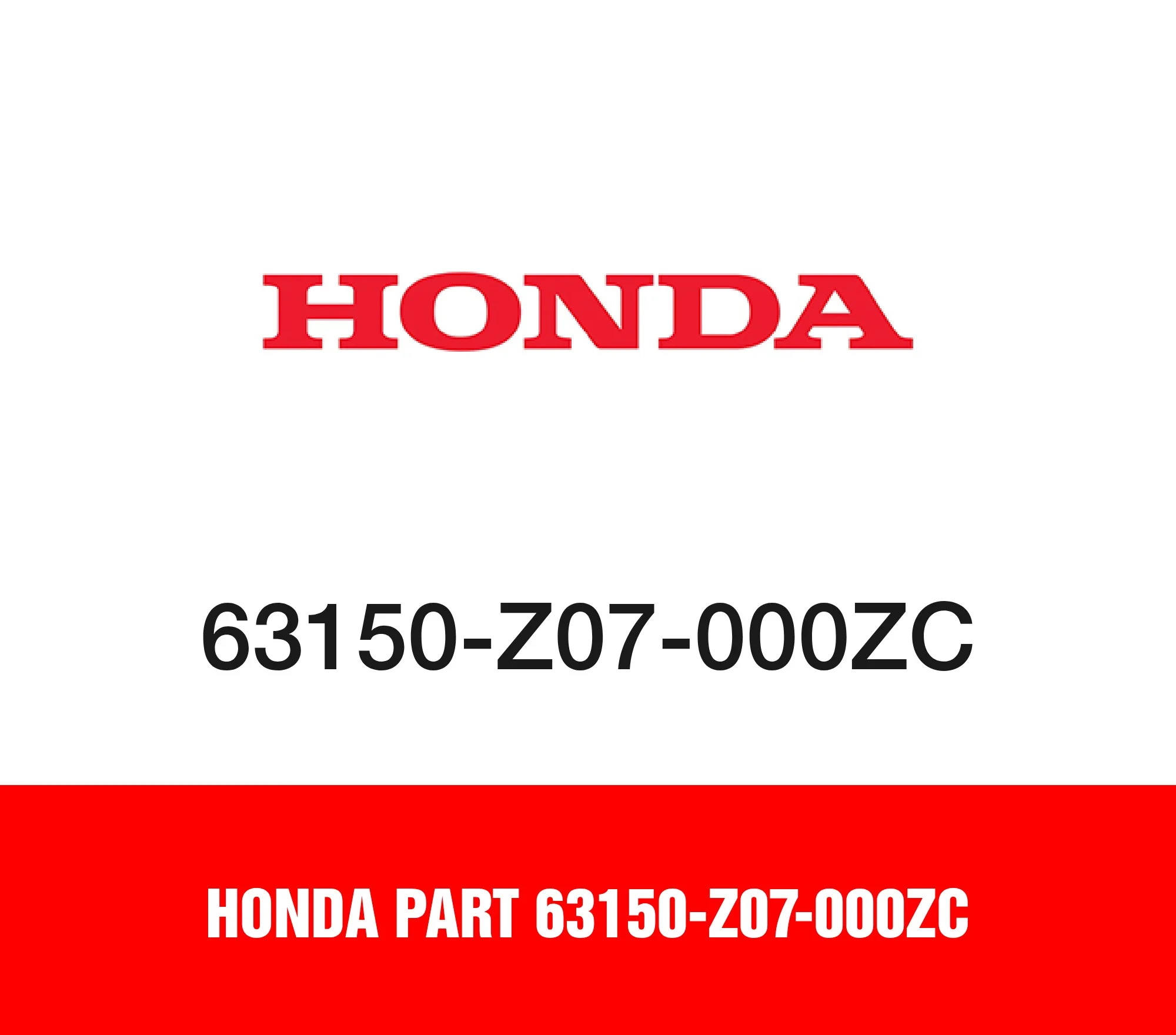 Honda Part 63150-Z07-000ZC
