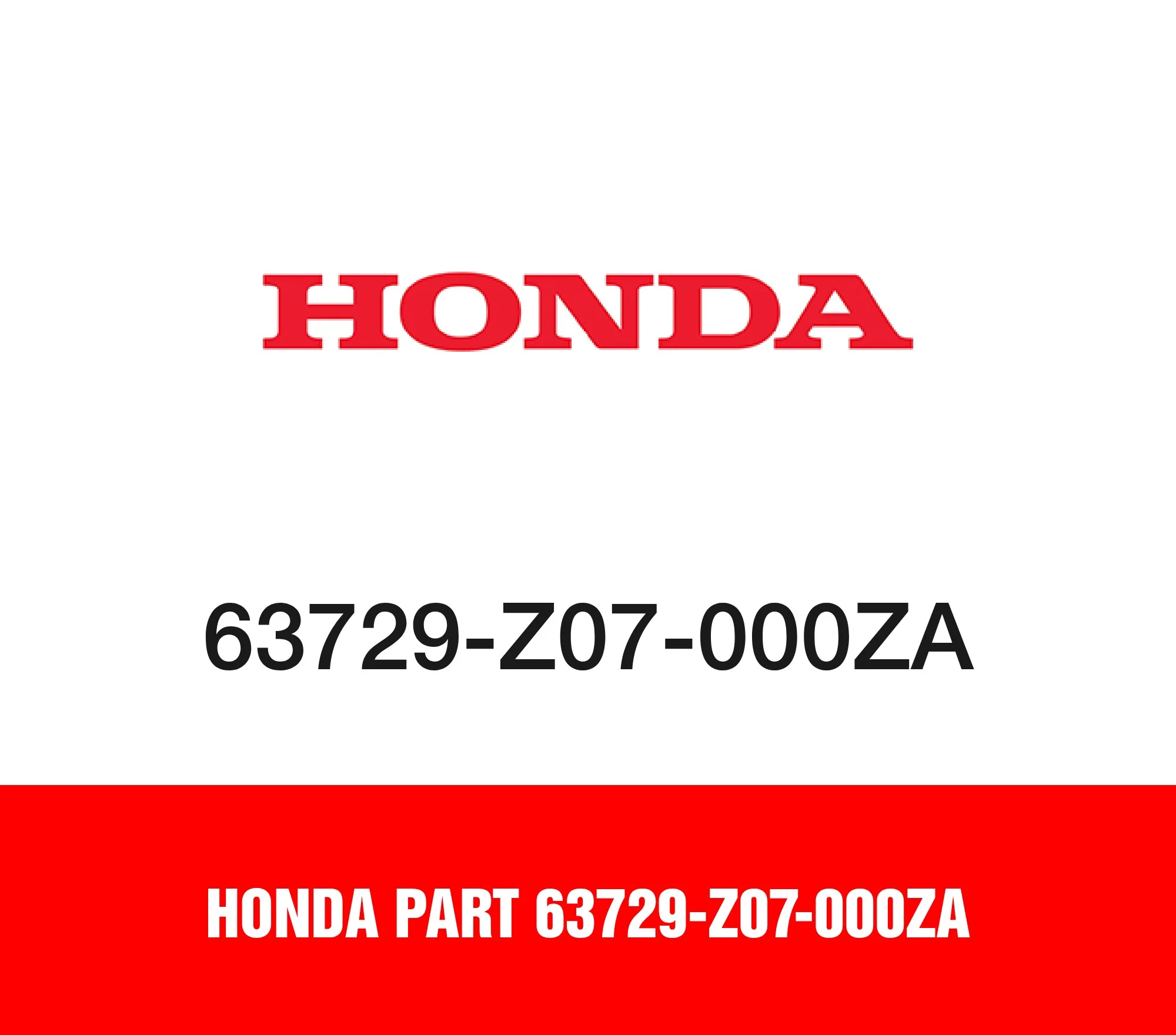 Honda Part 63729-Z07-000ZA