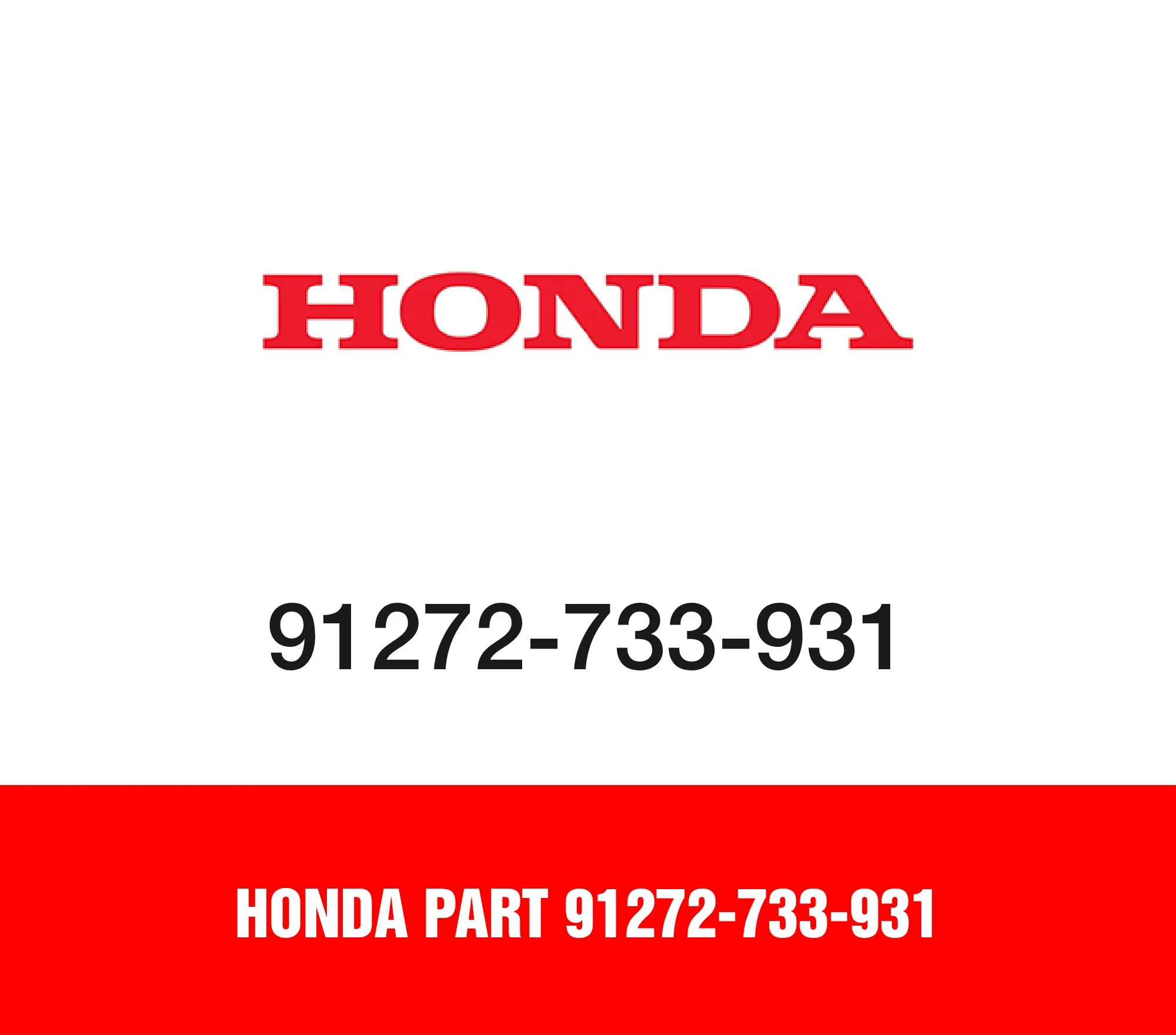 Honda Part 91272-733-931