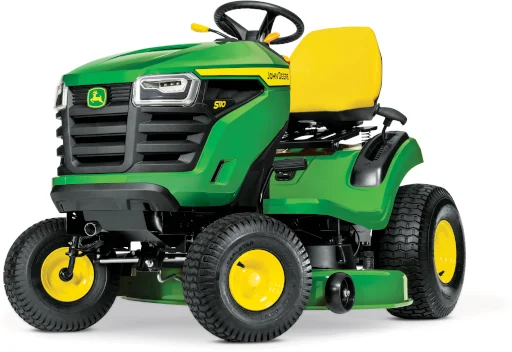 John Deere 100 Series Lawn Tractor S110 Front View Right product image