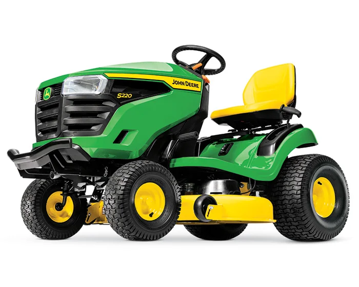 John Deere 200 Series Lawn Tractor S220-42 John Deere 200 Series Lawn Tractor S220 42 Front View Right product image