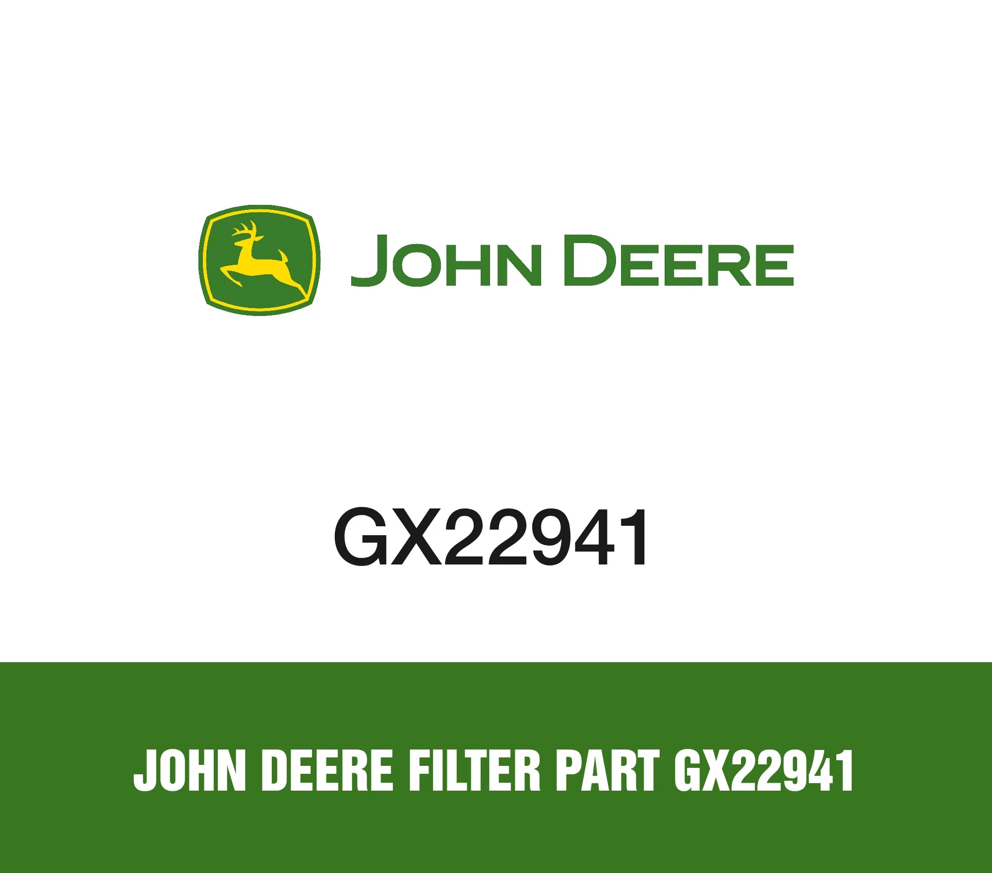 John Deere Filter Part GX22941