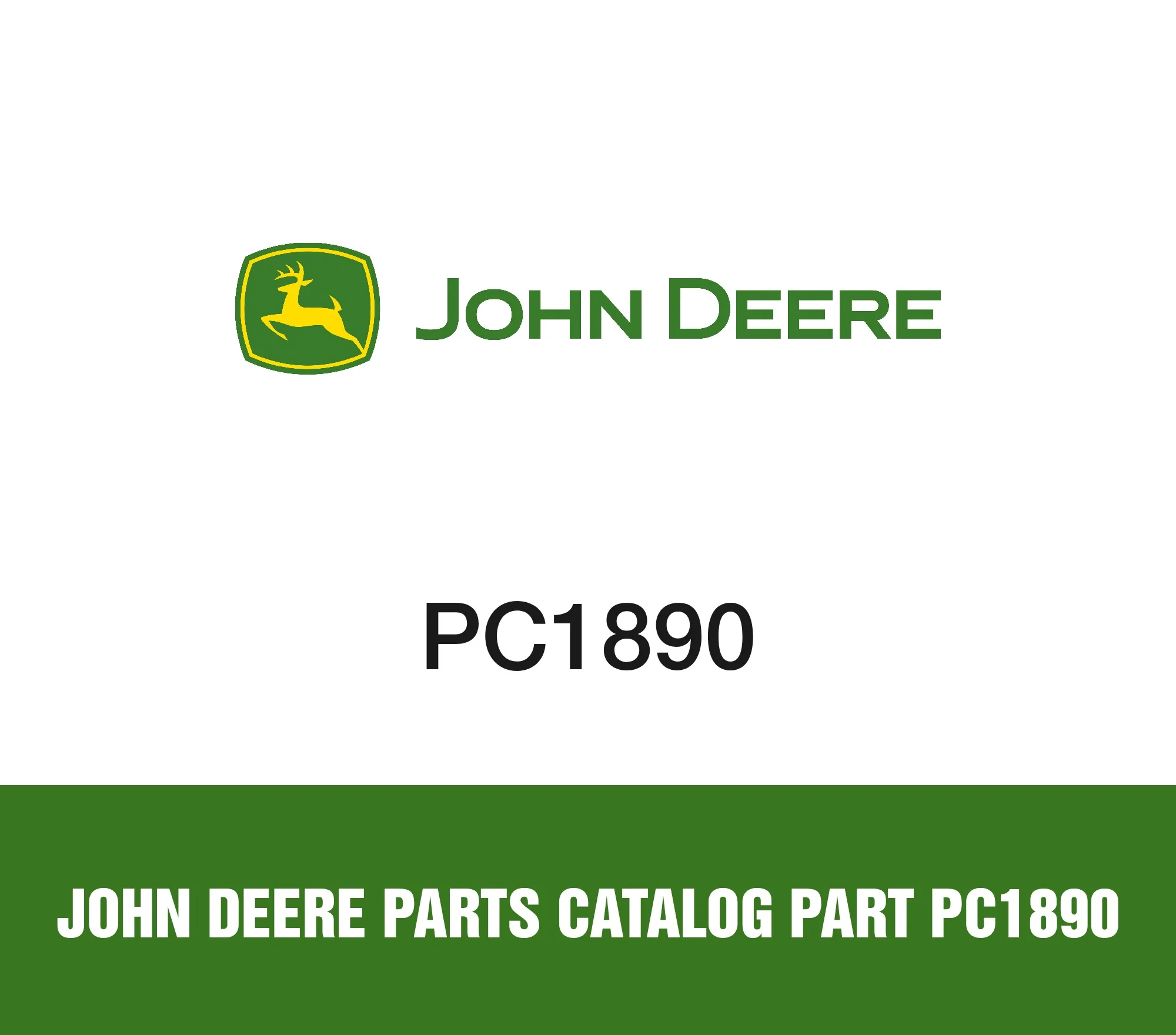 John Deere Parts Catalog Part PC1890