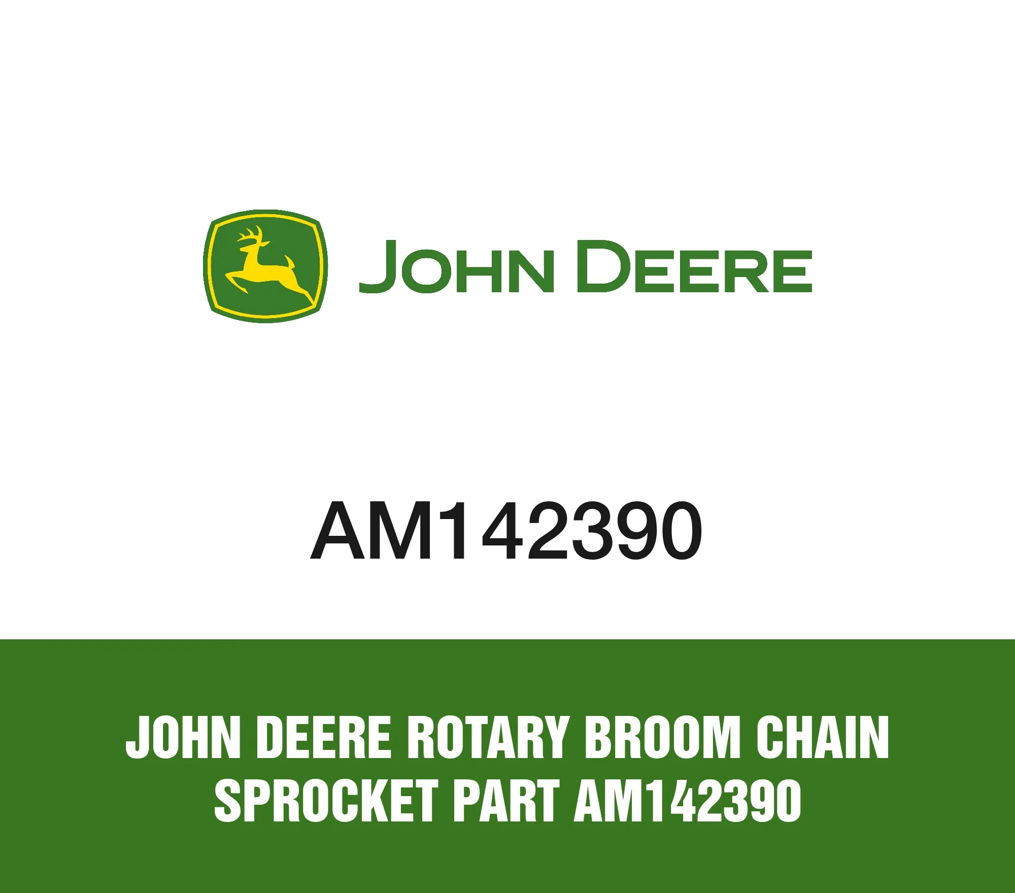 John Deere Rotary Broom Chain Sprocket Part AM142390