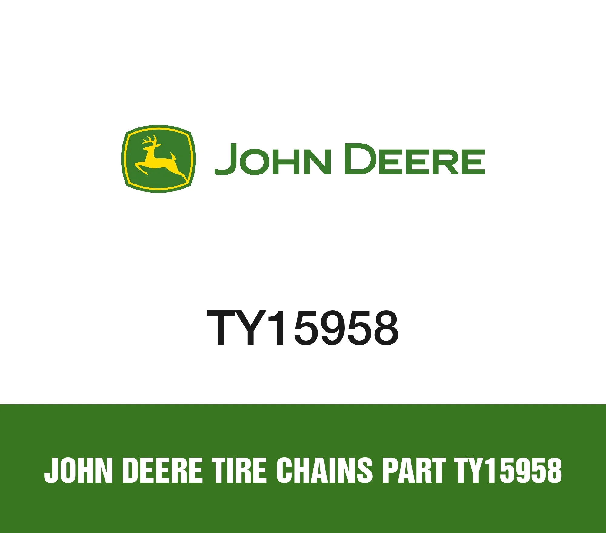 John Deere Tire Chains Part TY15958