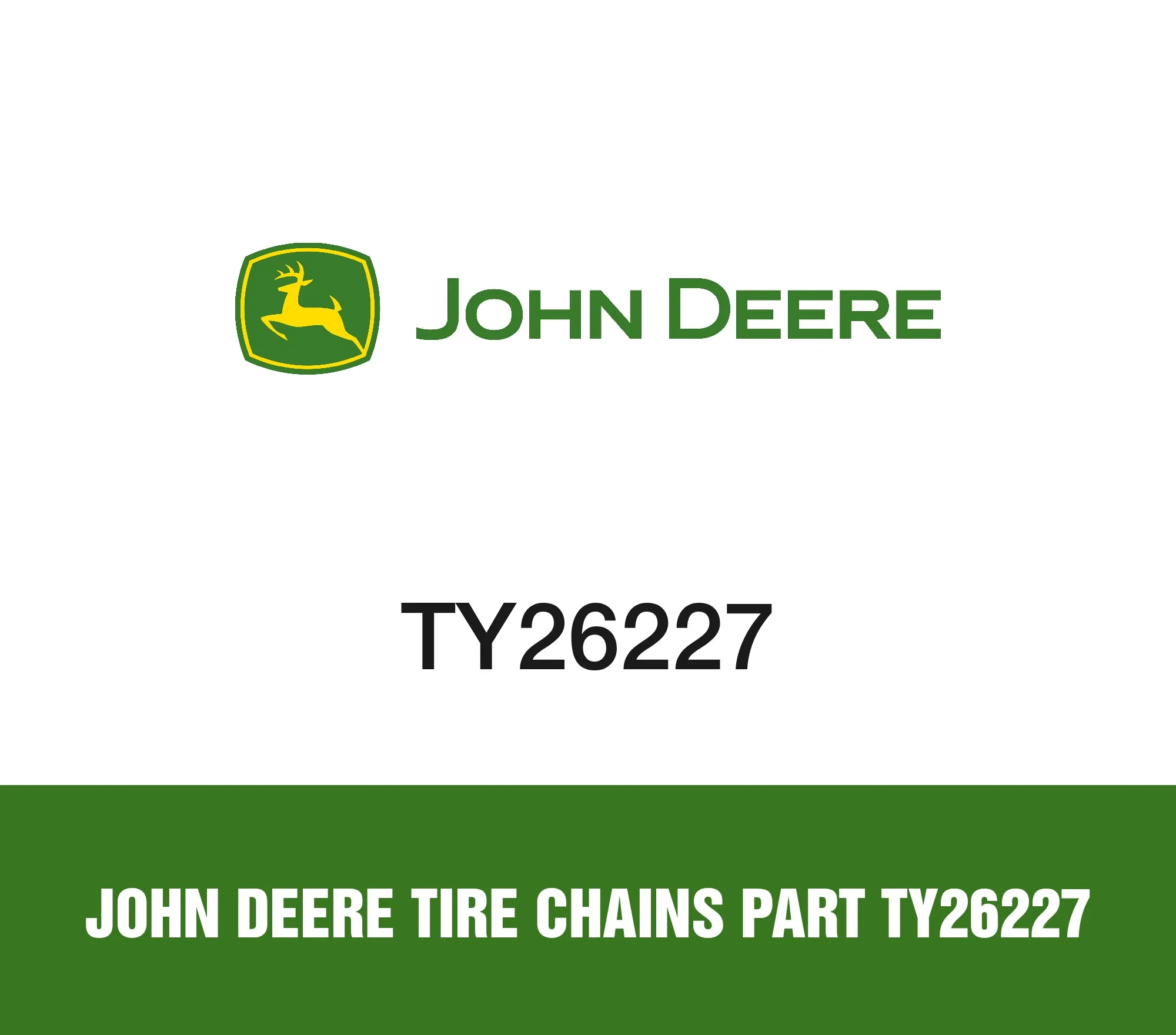 John Deere Tire Chains Part TY26227