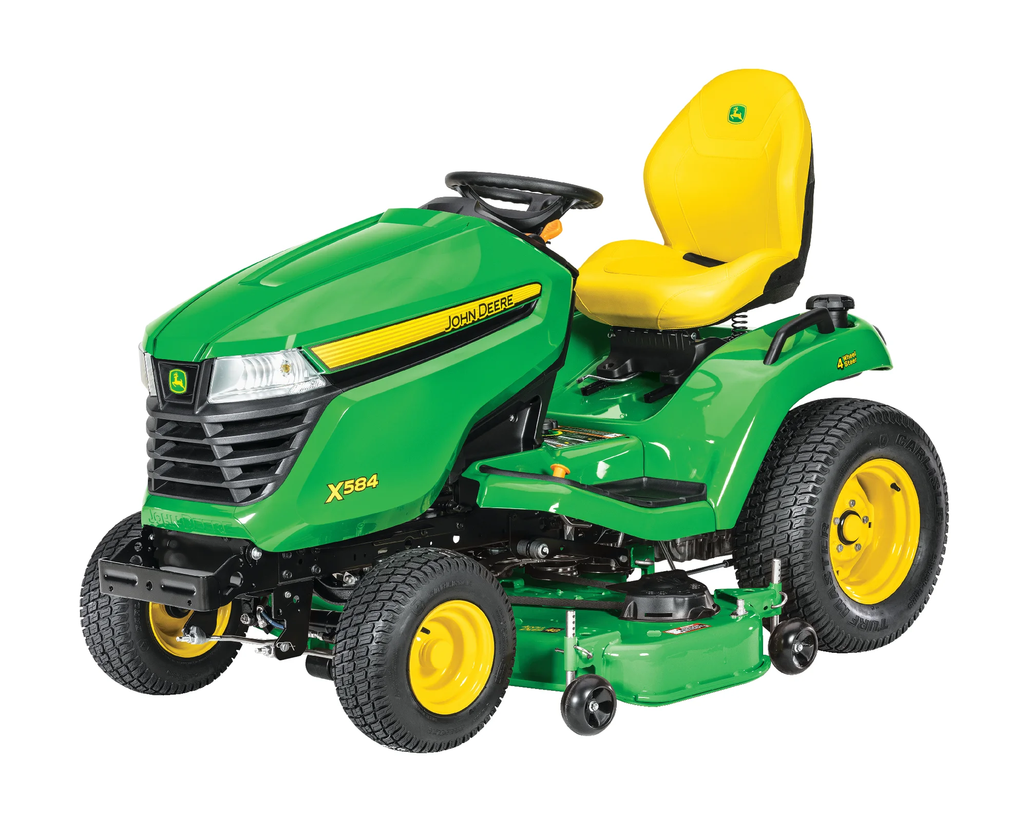 John Deere Select X500 Series Garden Tractor X584 John Deere X500 Select Series Lawn Tractor X584 Side View Right Slight product image