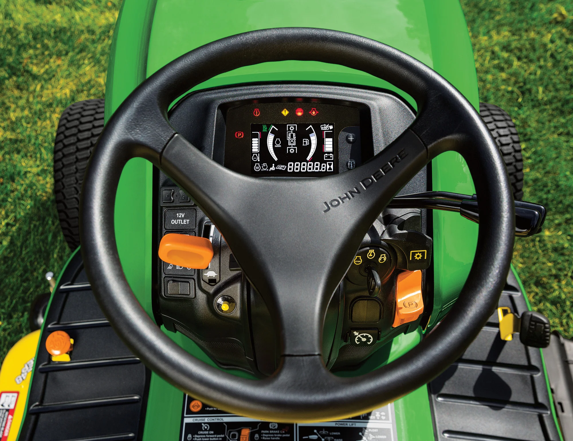 John Deere X500 Select Series Lawn Tractor X590 Operator Controls product image