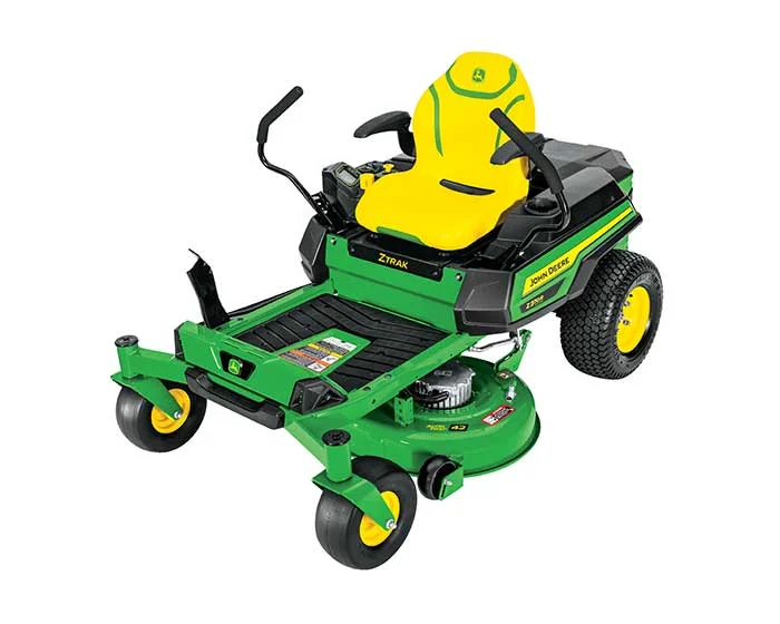 John Deere Ztrak 300 Electric Series Zero Turn Rider Z370R 42 Electric Front View Right product image