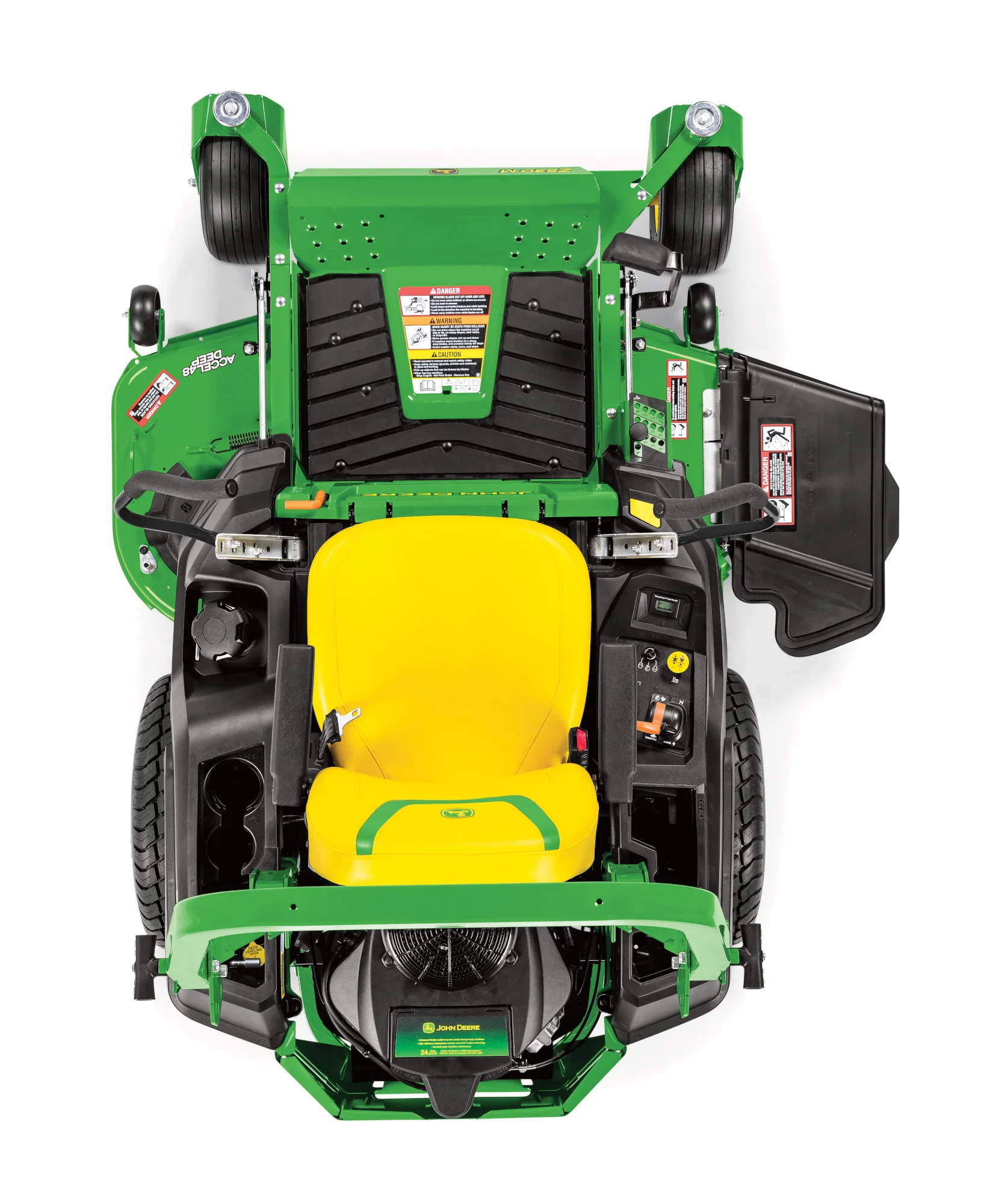 John Deere Ztrak 500 Series Zero Turn Rider Z530M Overhead View product image