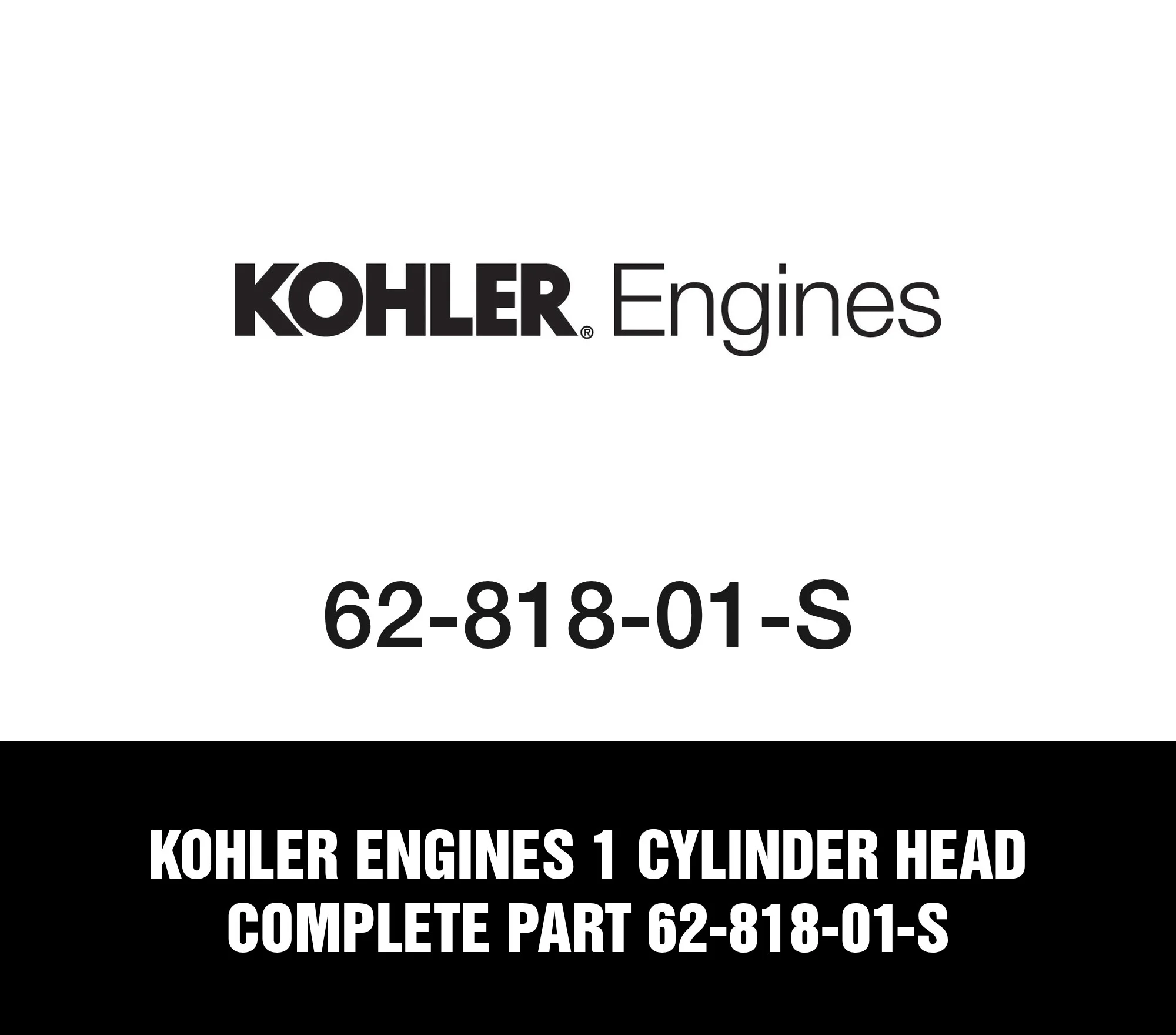 Kohler Engines 1 Cylinder Head Complete Part 62-818-01-S