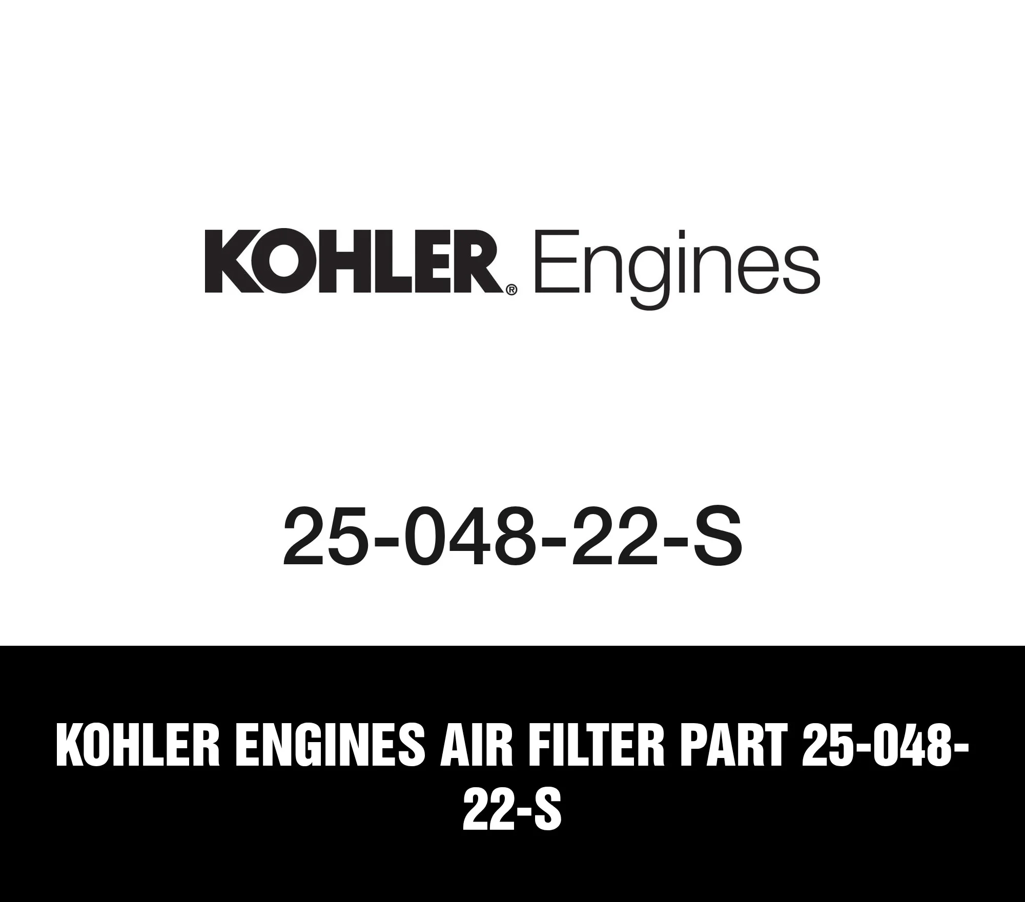 Kohler Engines Air Filter Part 25-048-22-S