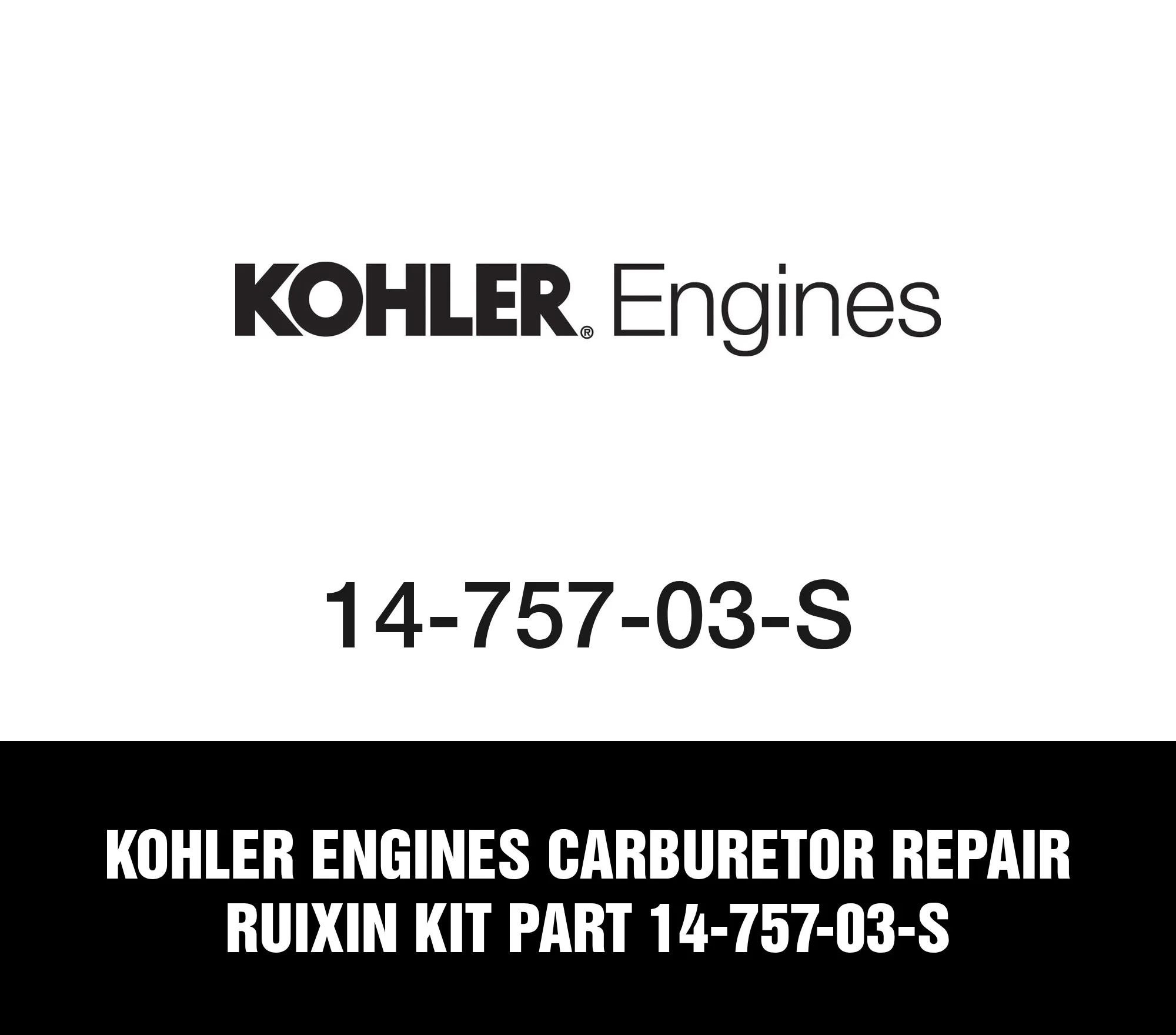 Kohler Engines Carburetor Repair Ruixin Kit Part 14-757-03-S