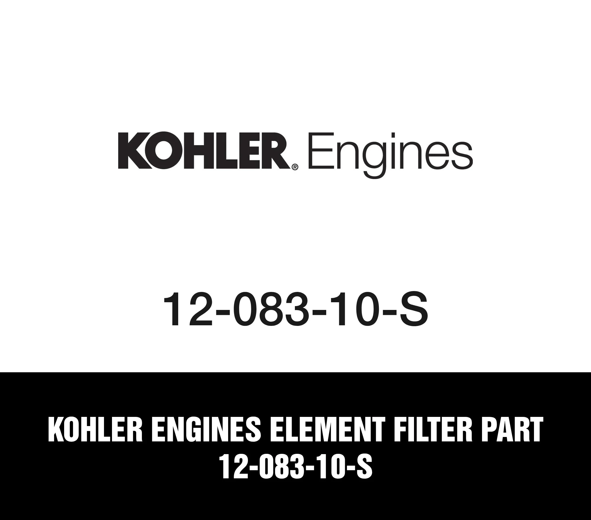 Kohler Engines Element Filter Part 12-083-10-S