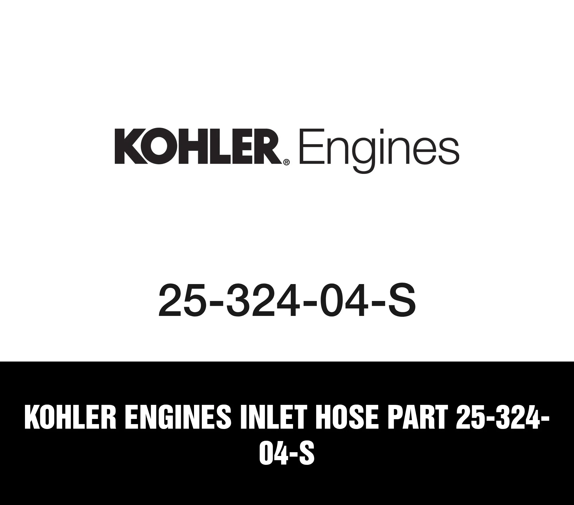 Kohler Engines Inlet Hose Part 25-324-04-S